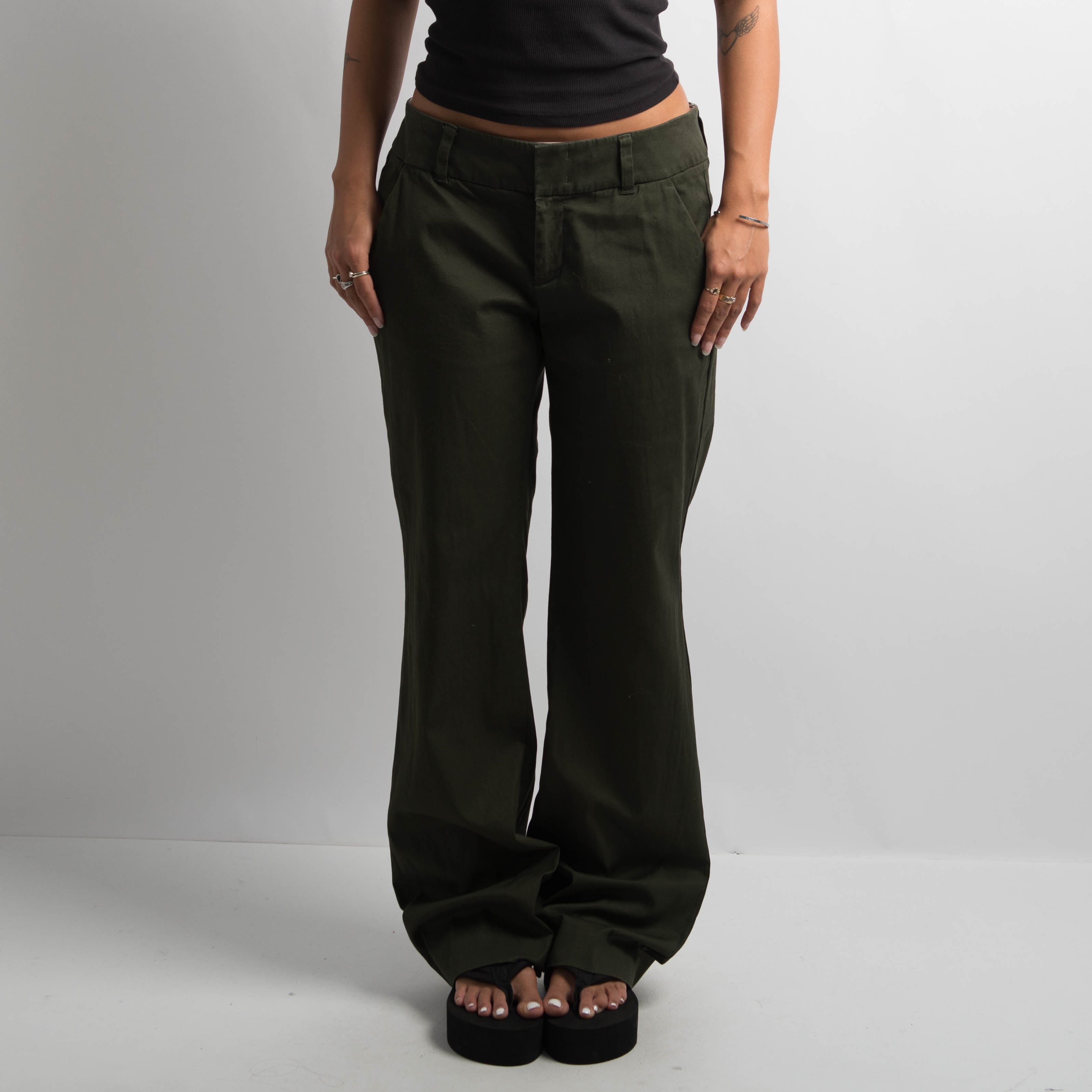 DARK GREEN TROUSERS