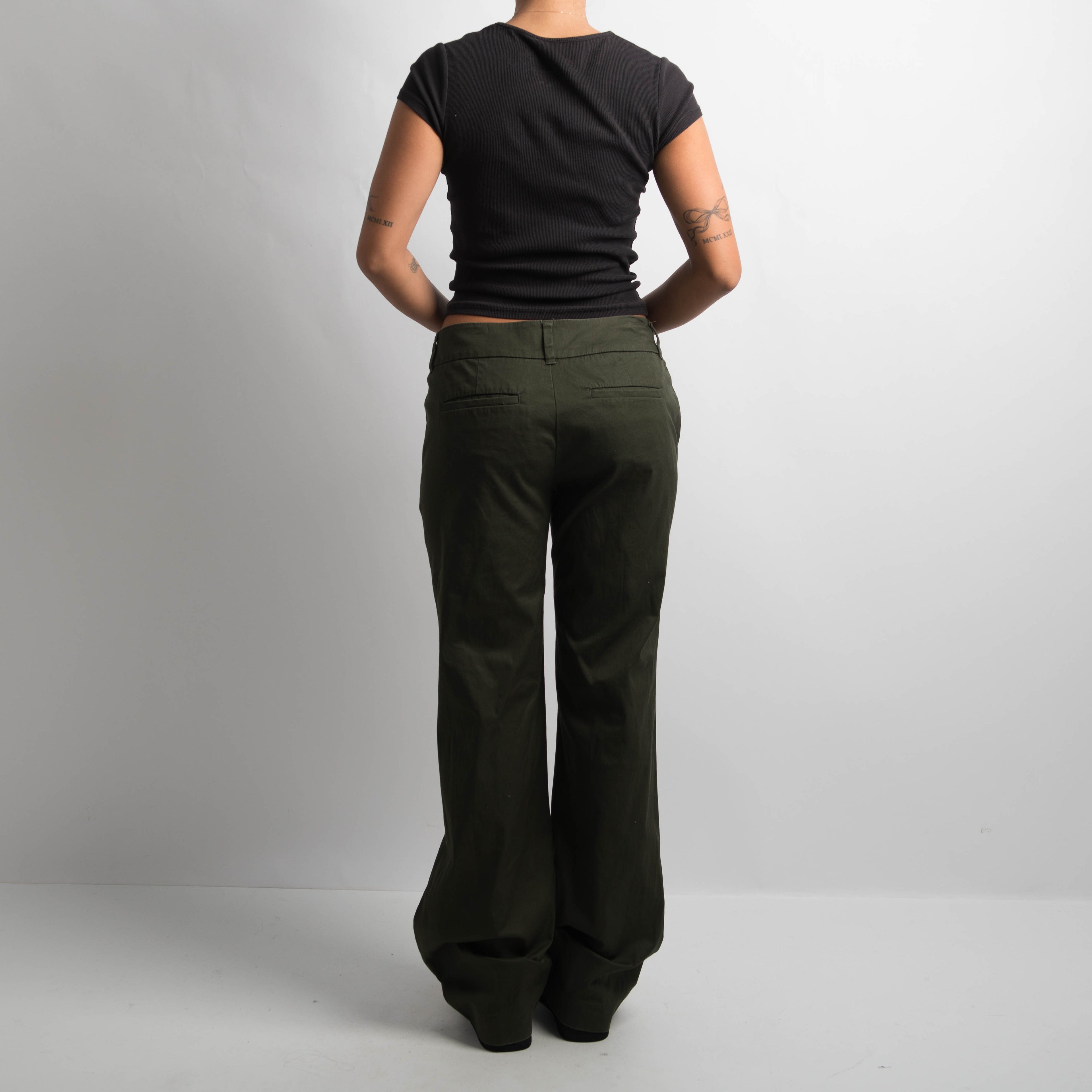DARK GREEN TROUSERS