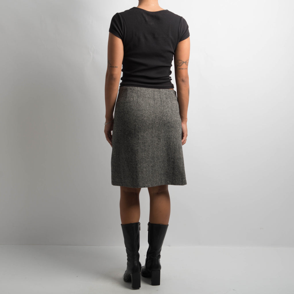 GREY MARLE MIDI SKIRT