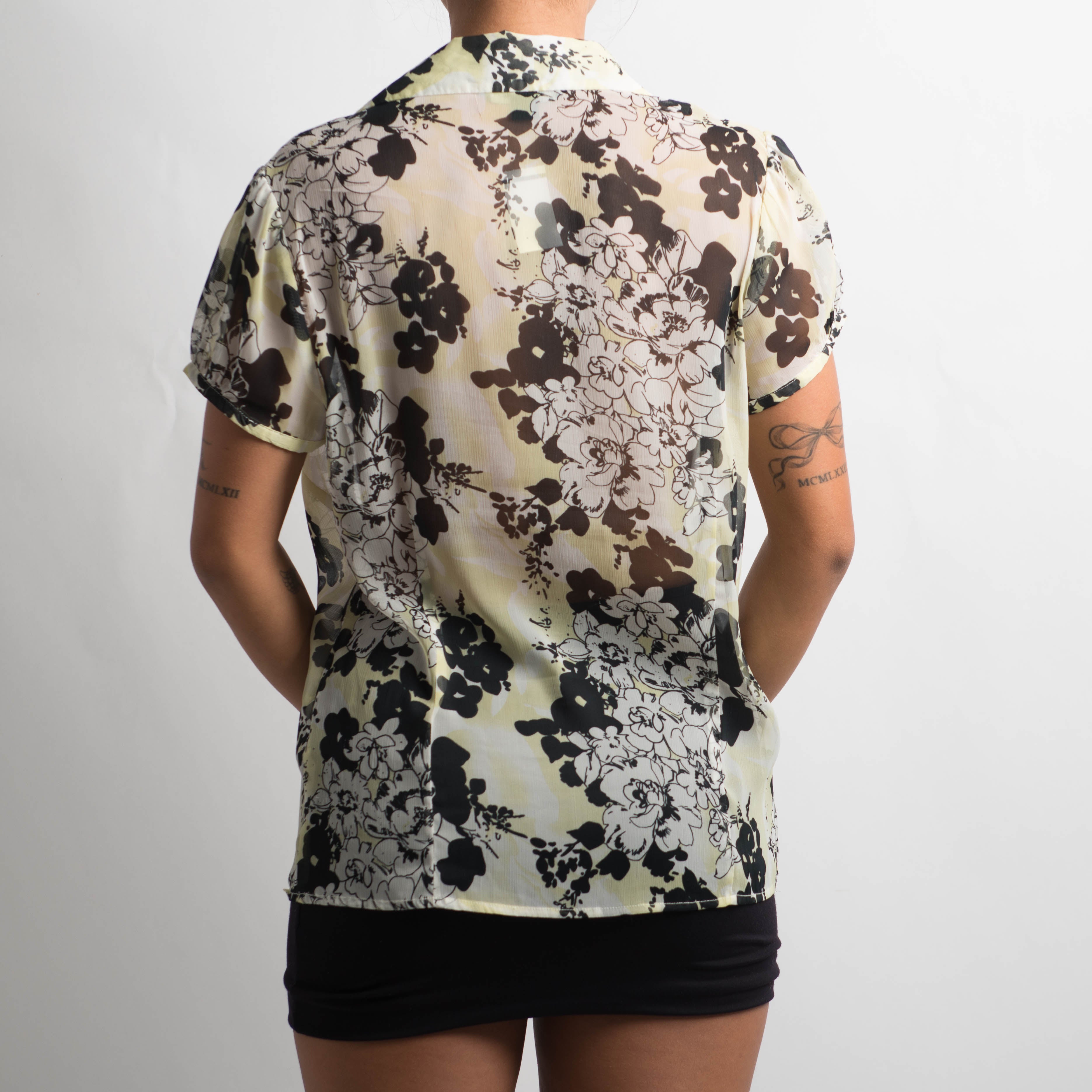 FLORAL SHEER BLOUSE