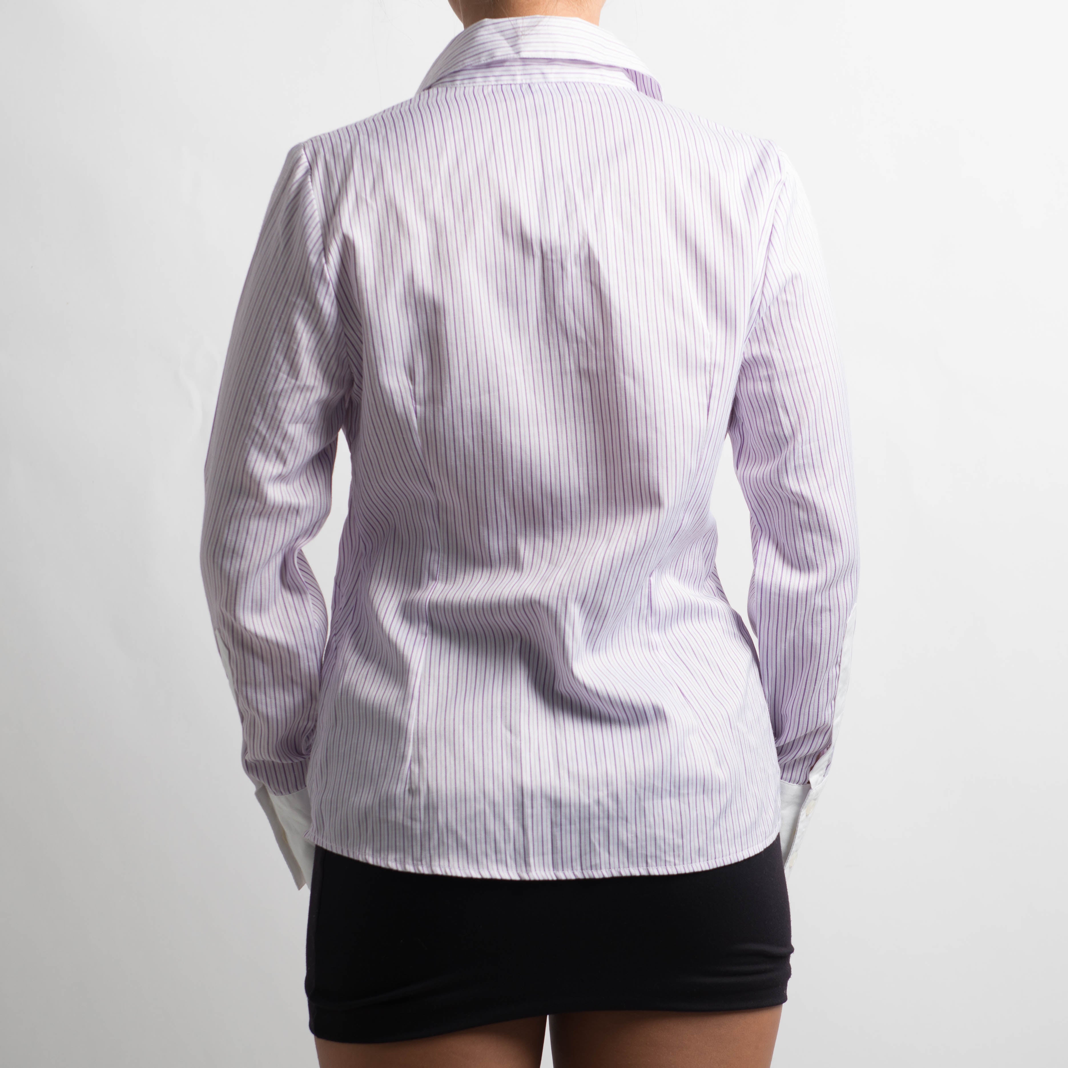 LILAC PINSTRIPE BLOUSE