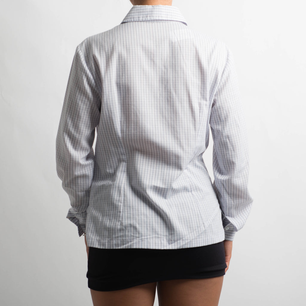 BLUE CHECK BLOUSE