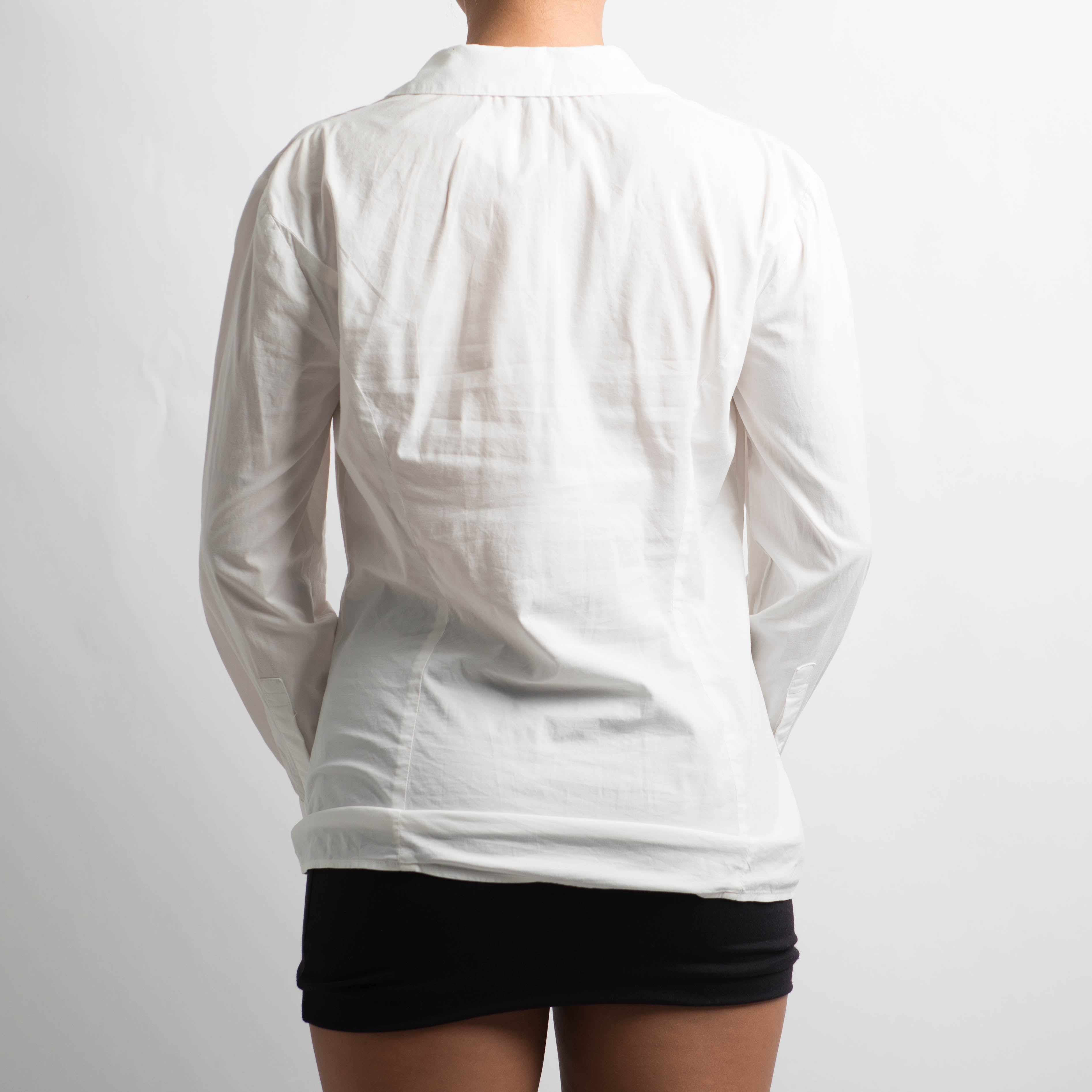 WHITE LONG SLEEVE BLOUSE