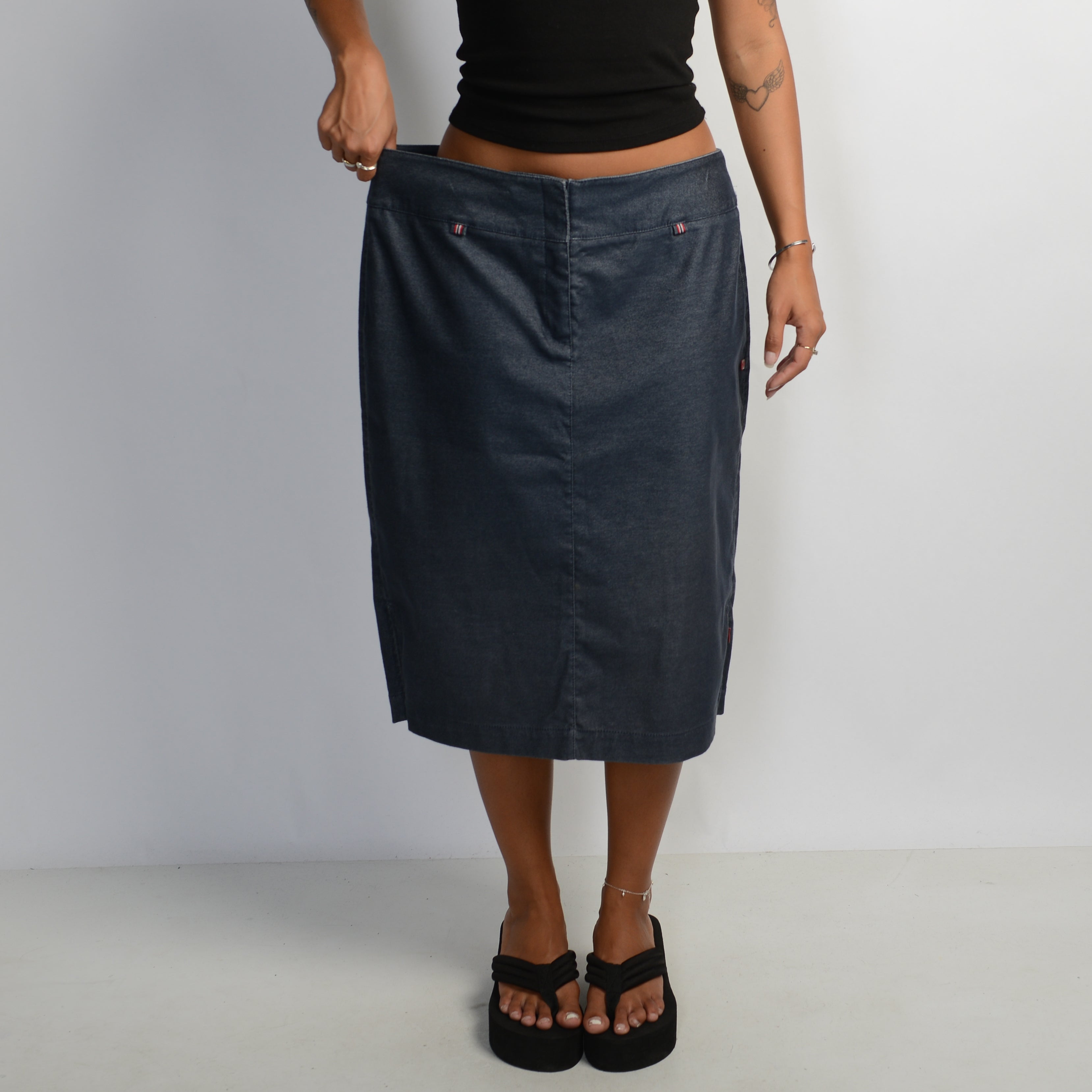 DENIM MIDI SKIRT
