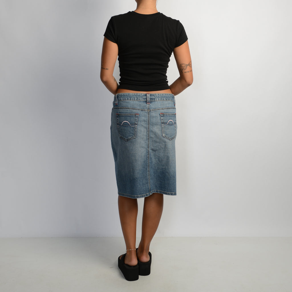 DENIM MIDI SKIRT
