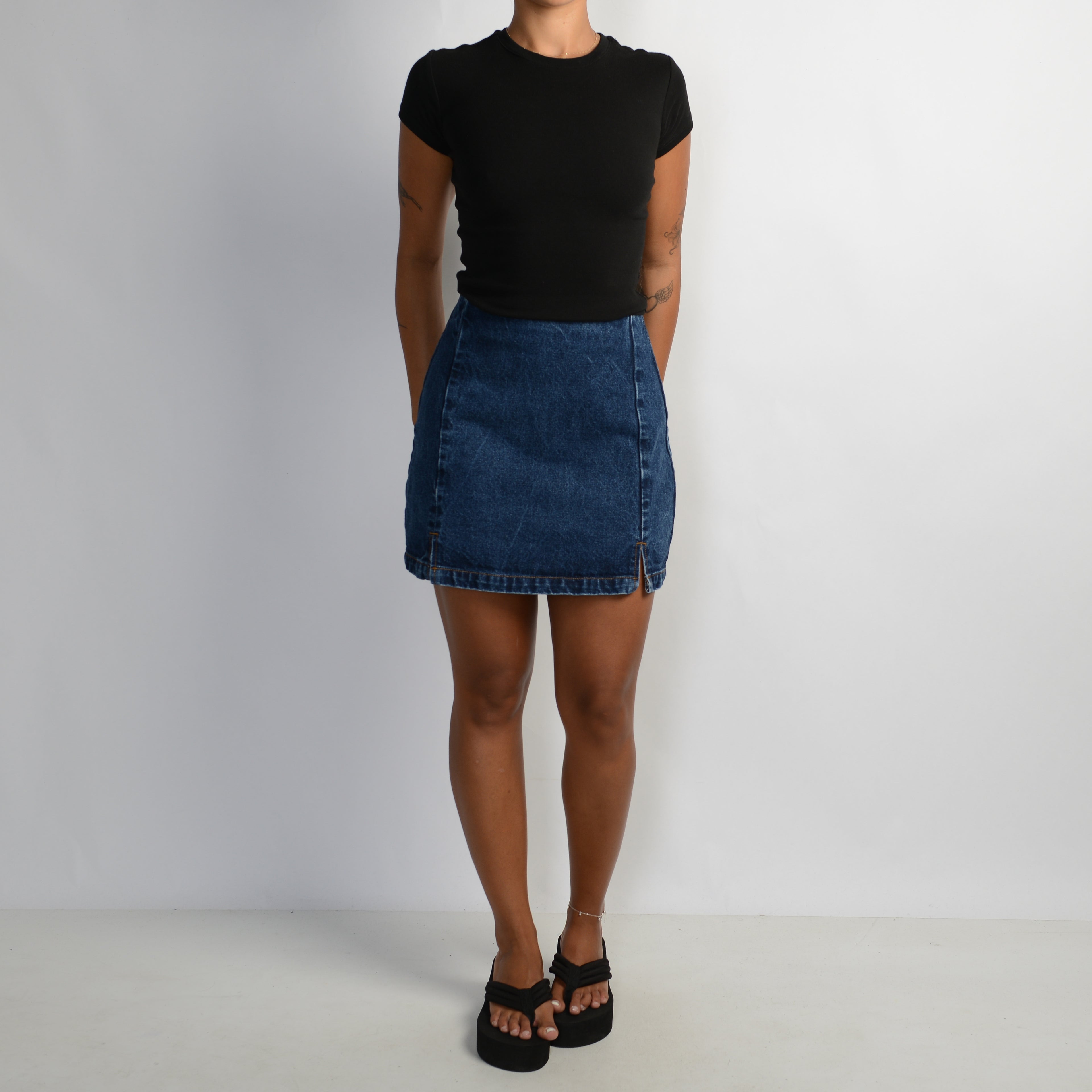 DENIM MINI SKIRT