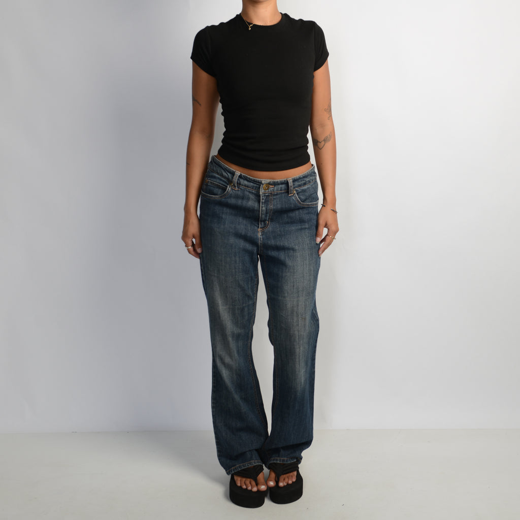 MID RISE BOOTCUT JEANS
