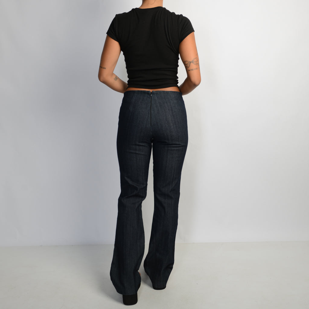 LACE UP BOOTCUT JEANS