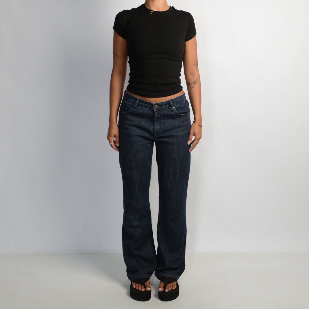 DARK WASH BOOTCUT JEANS