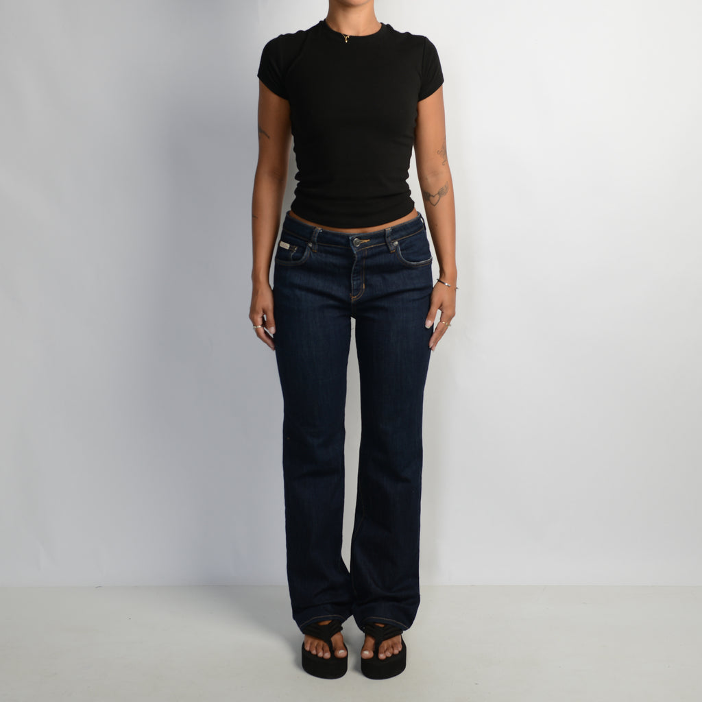 DARK WASH BOOTCUT JEANS