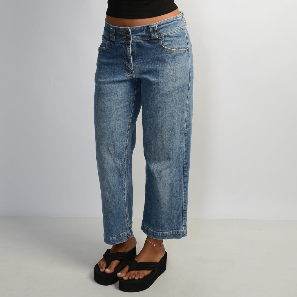 CROP KICK FLARE JEANS