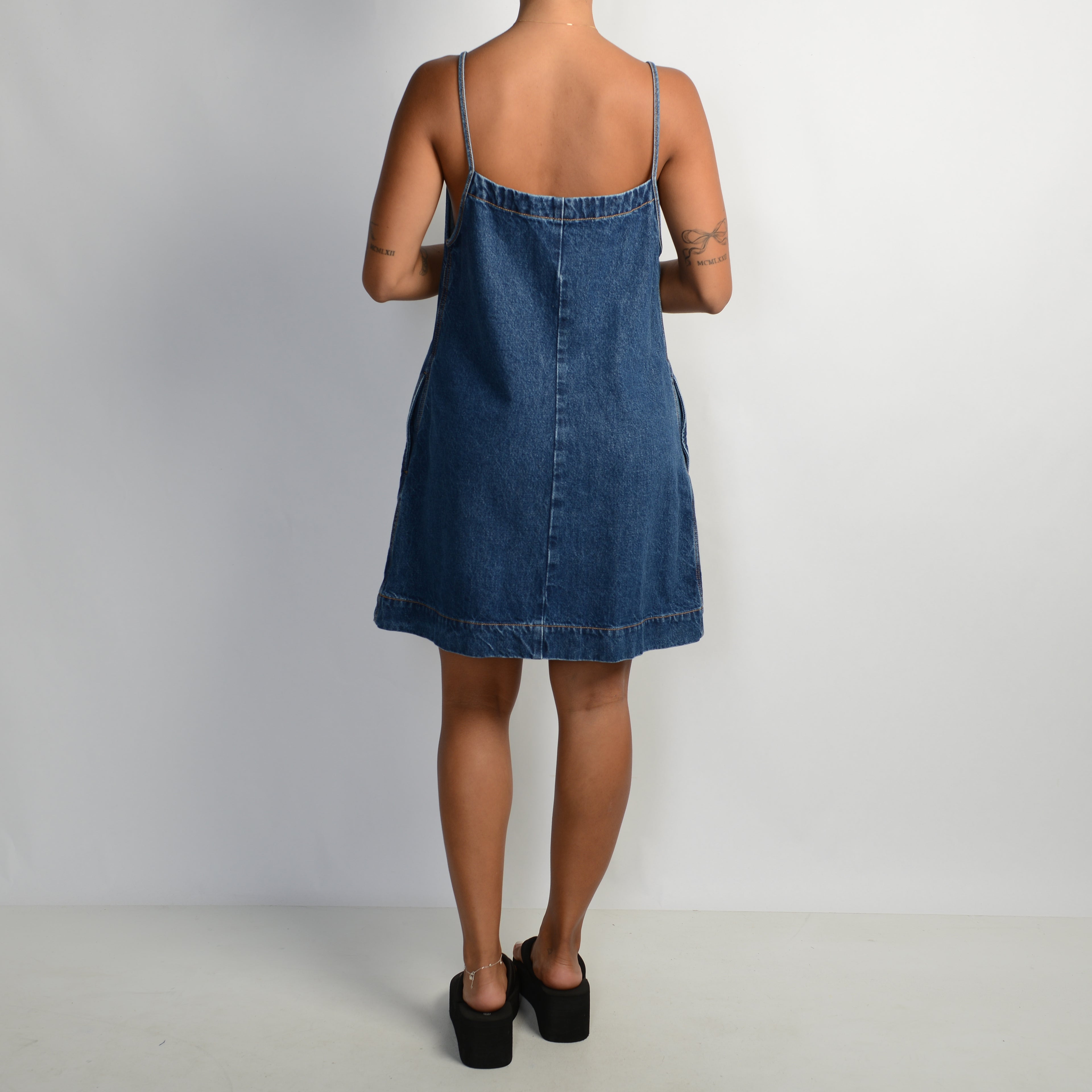A-LINE DENIM DRESS