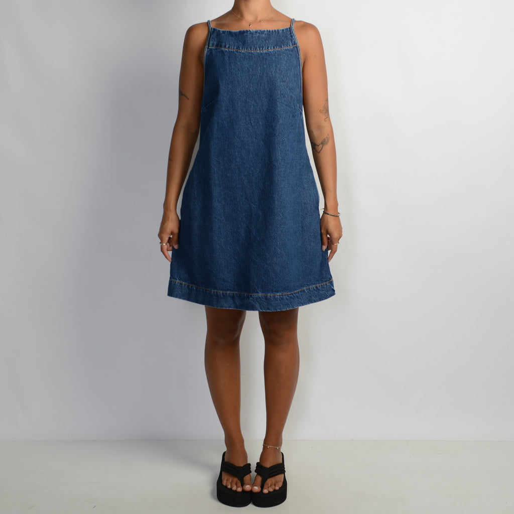 A-LINE DENIM DRESS