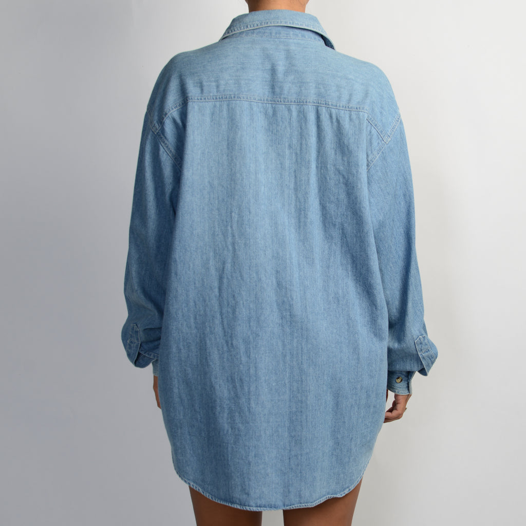 DENIM BUTTON OVERSHIRT
