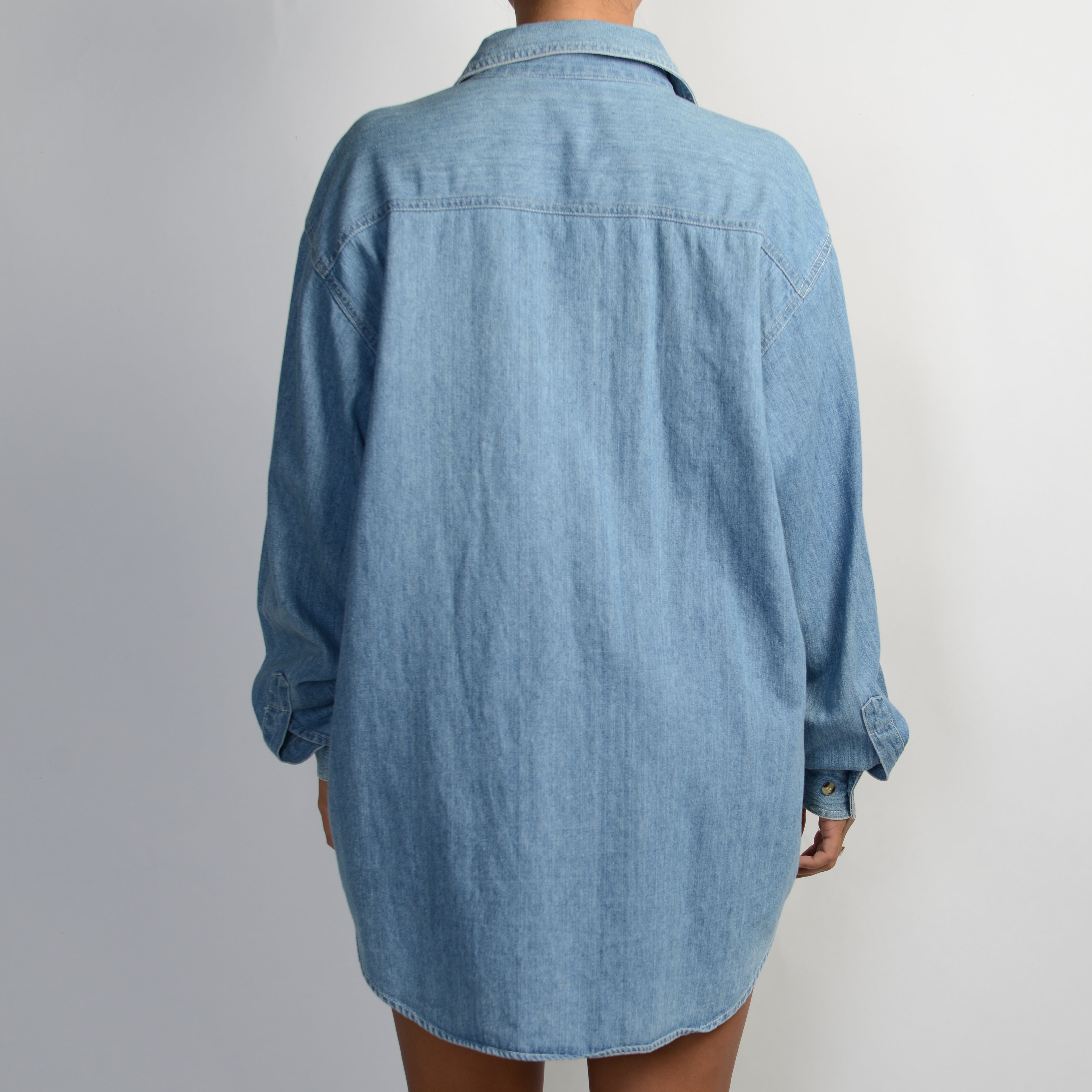DENIM BUTTON OVERSHIRT