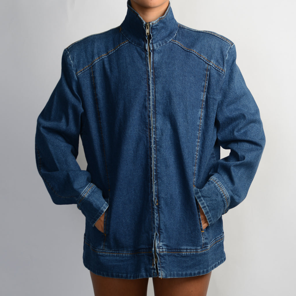 DENIM ZIP JACKET