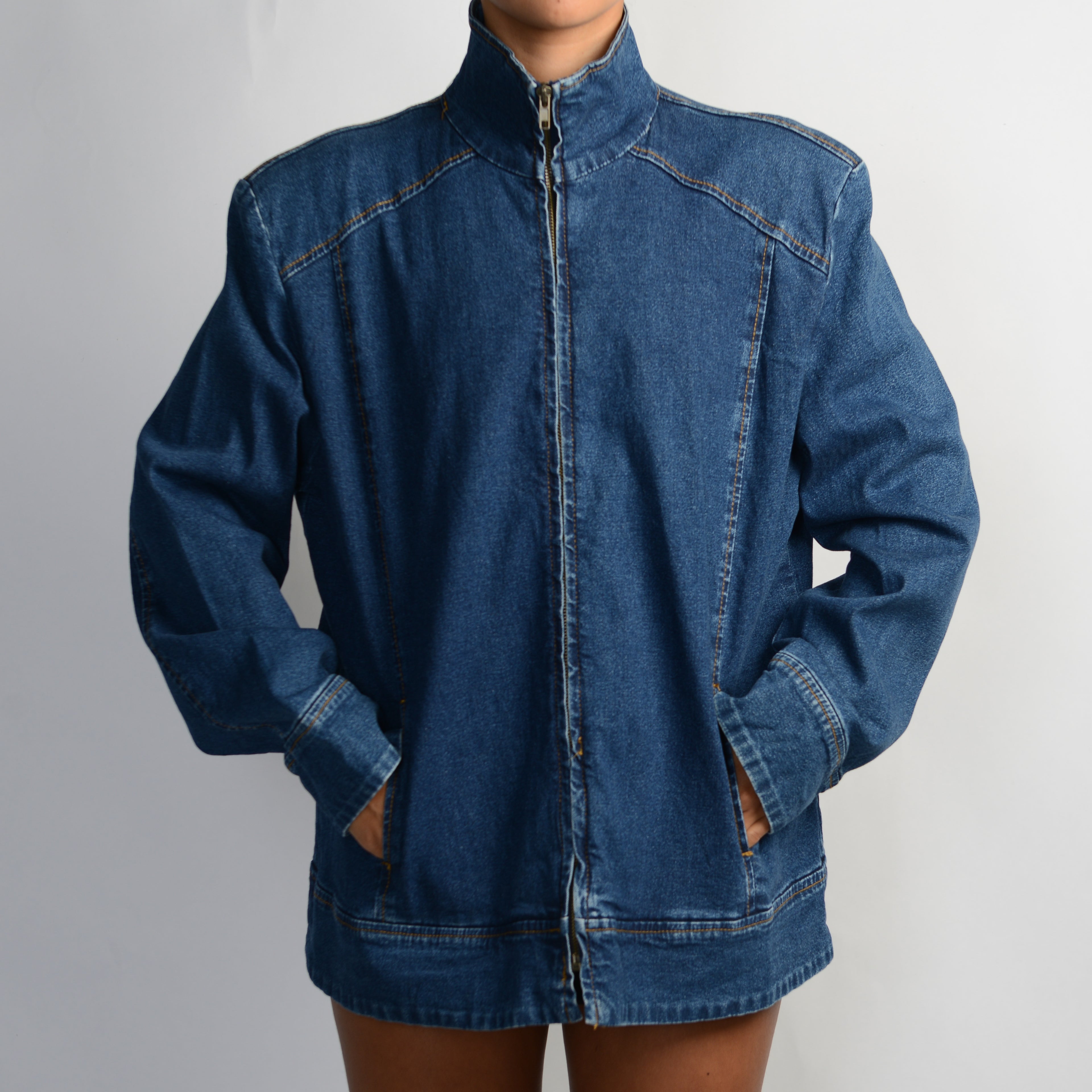 DENIM ZIP JACKET