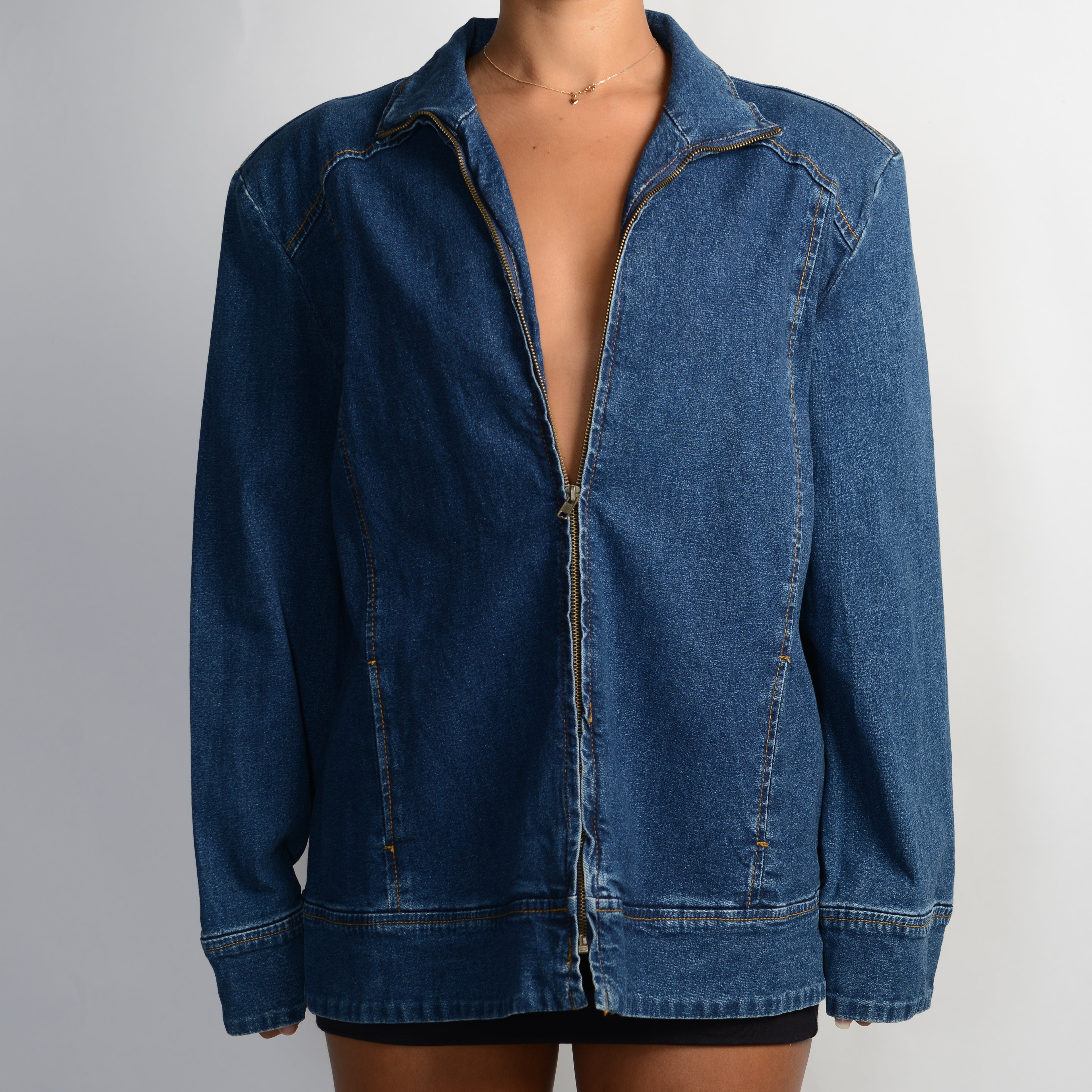 DENIM ZIP JACKET