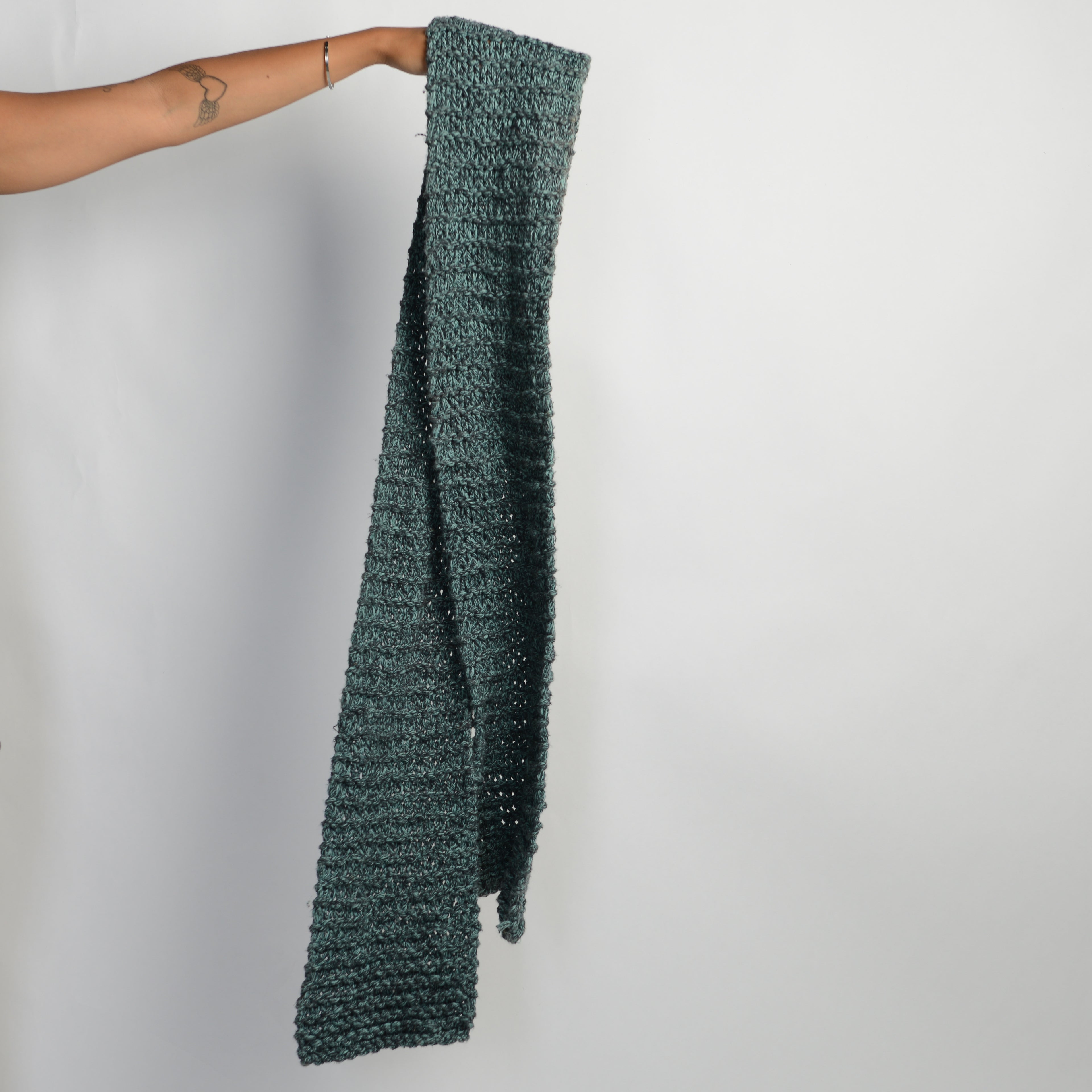 TEAL MARLE KNIT SCARF