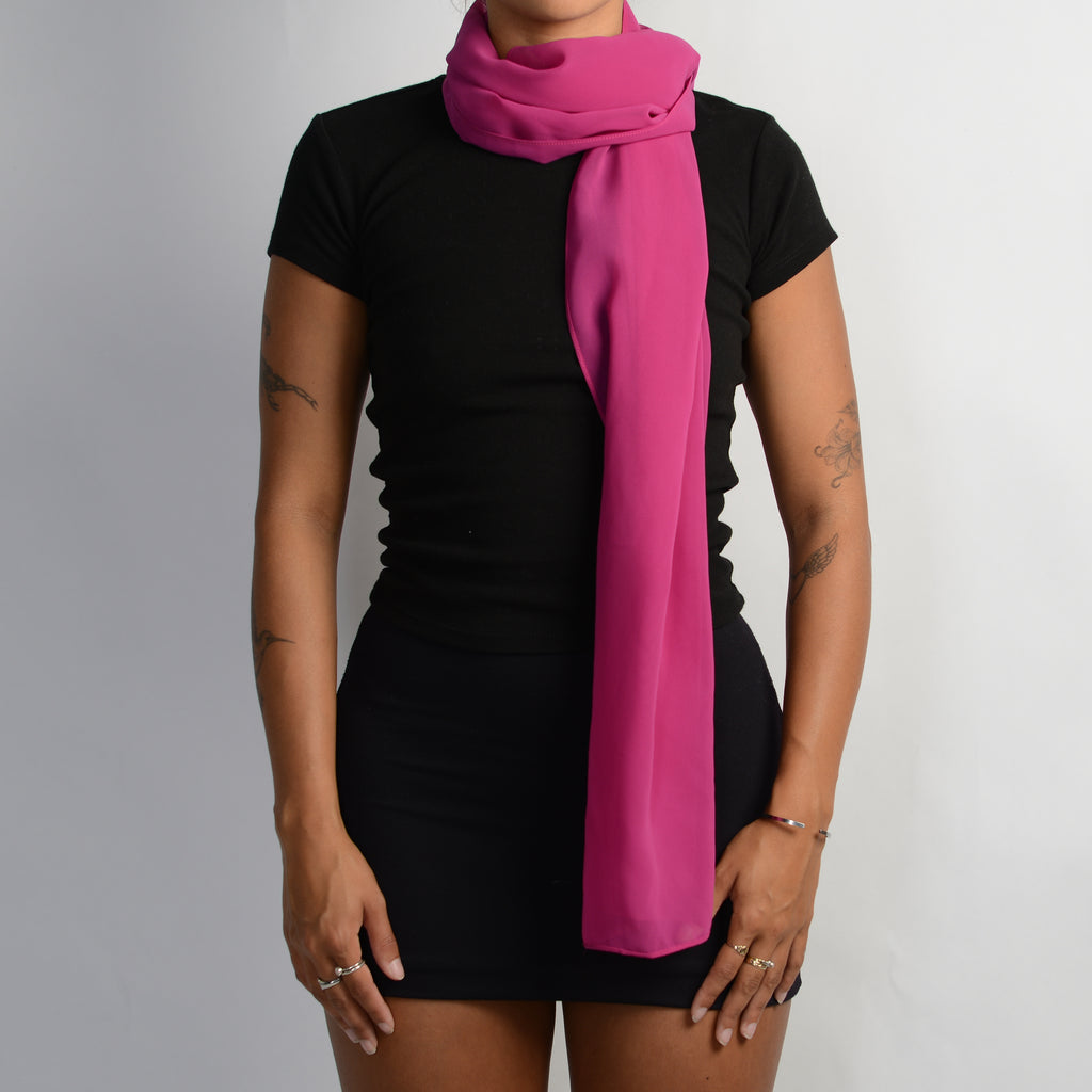 FUSCHIA CHIFFON SHAWL