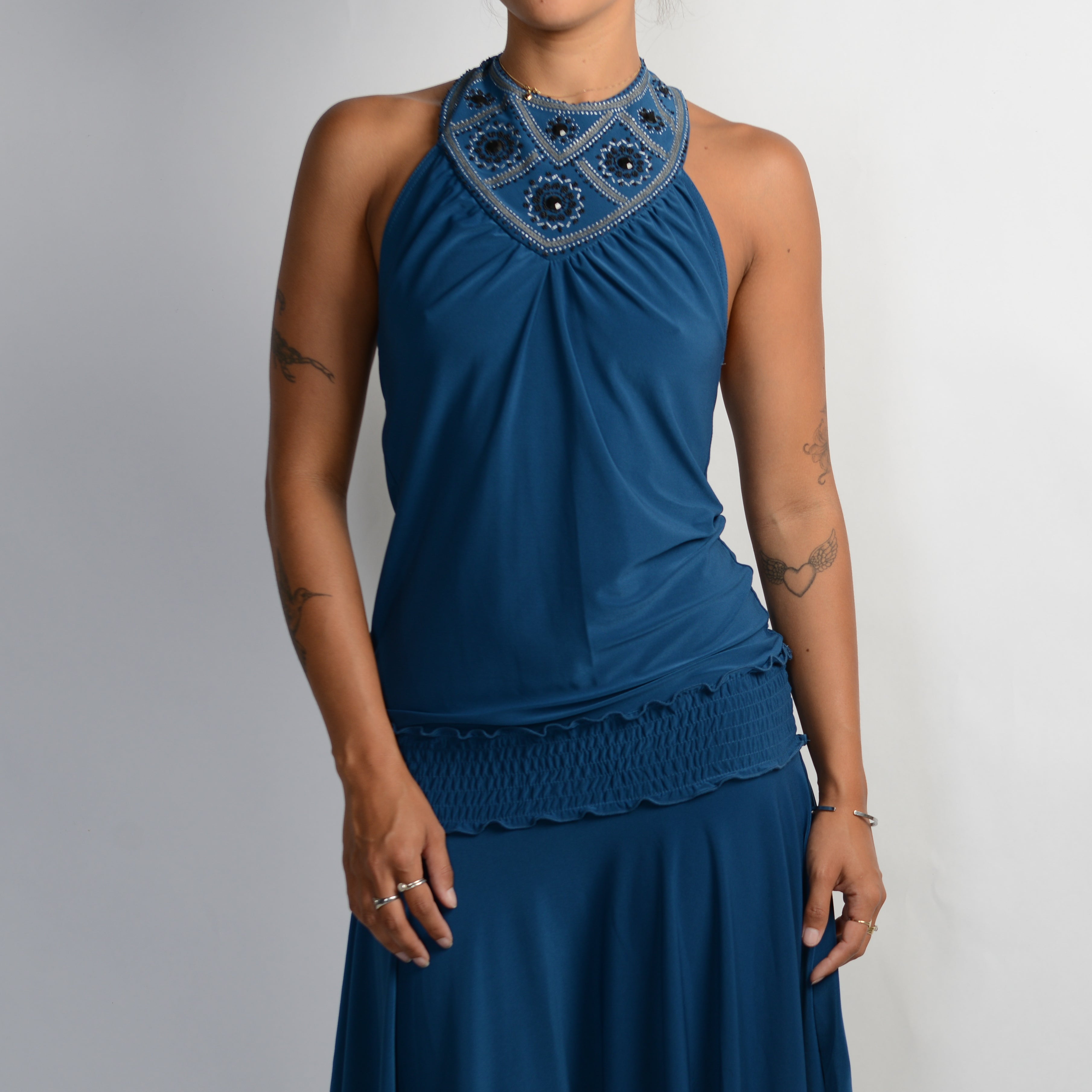 TURQOUISE MIDI DRESS