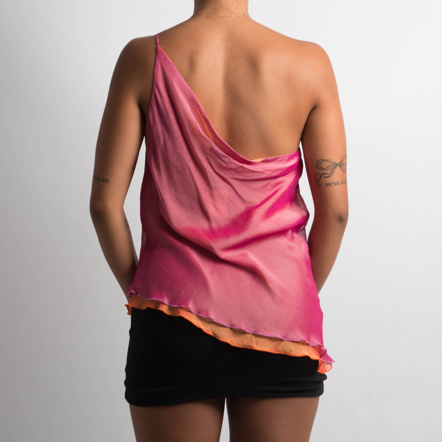 PINK ONE SHOULDER TOP