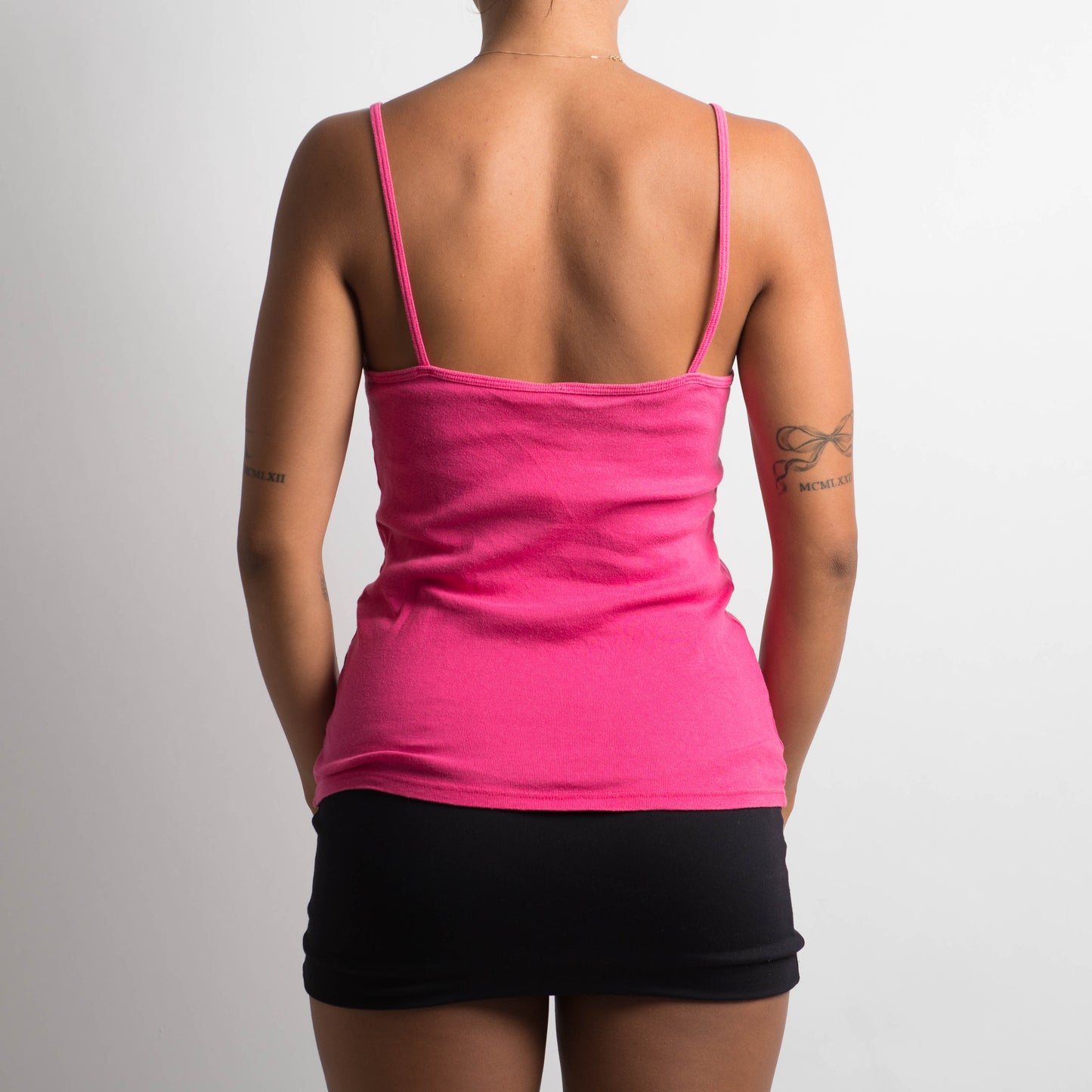 PINK LACE TRIM CAMISOLE