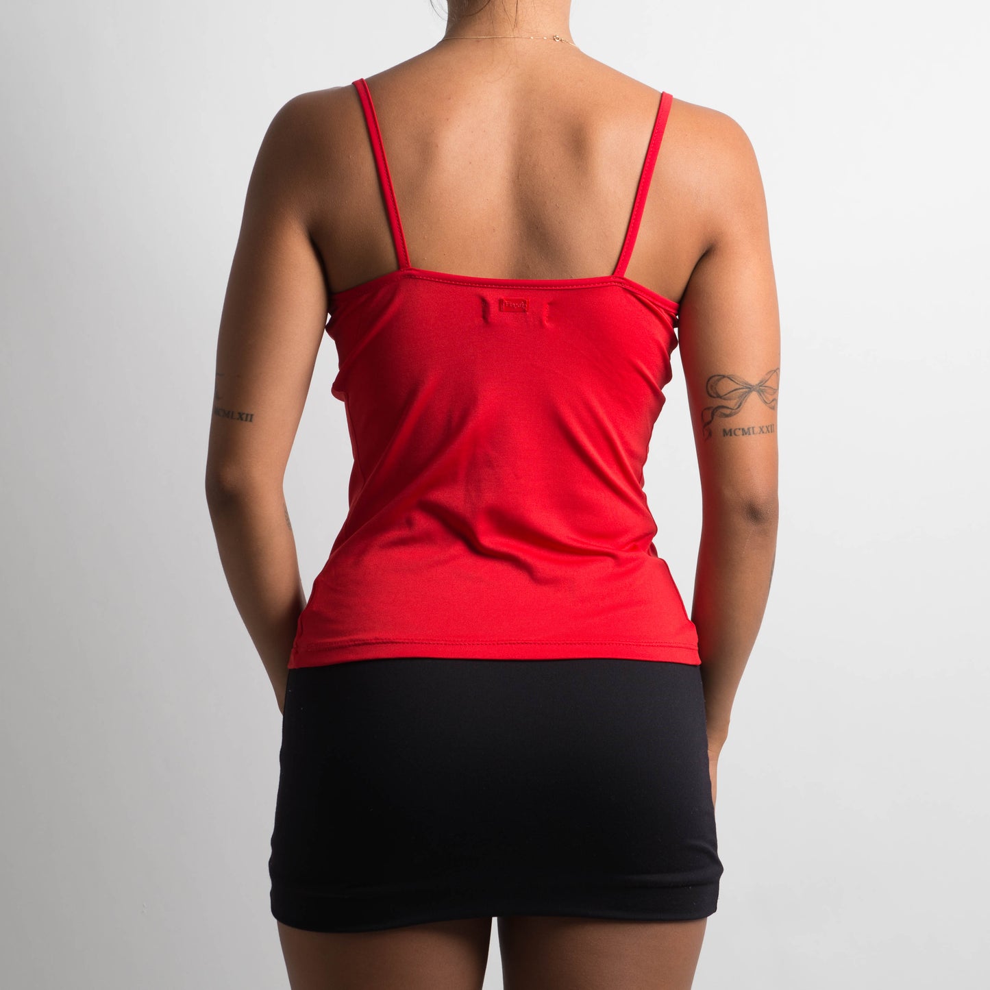 RED TWIST CAMISOLE