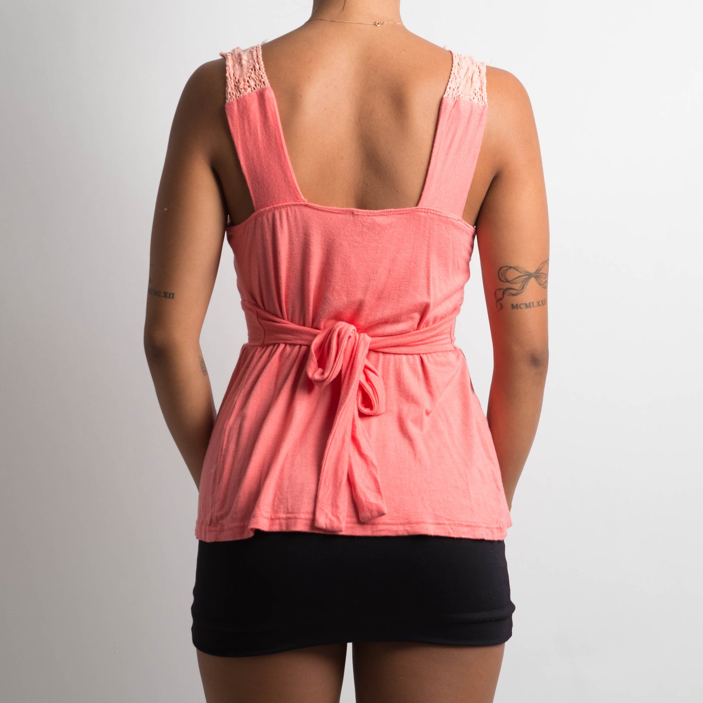 CORAL BABYDOLL TOP