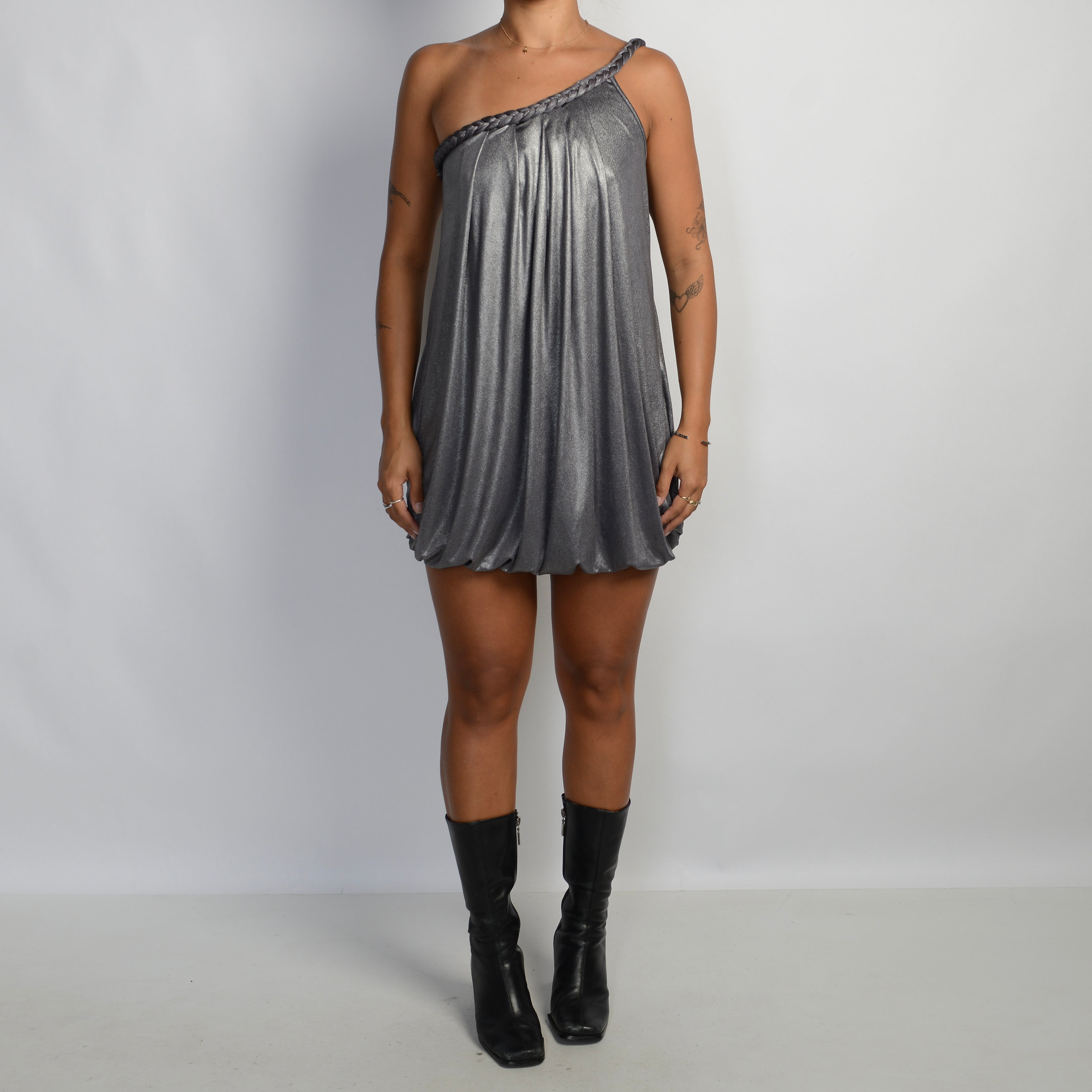 SILVER BUBBLE DRESS