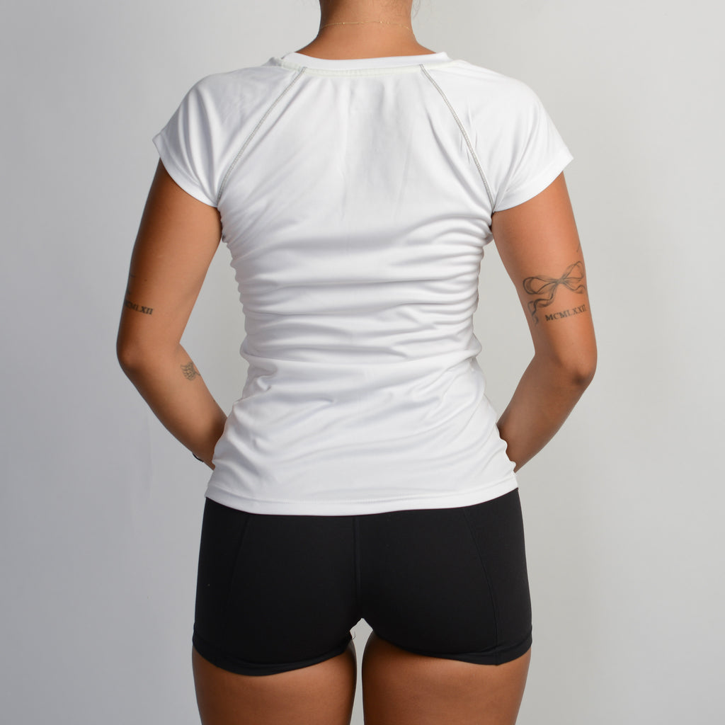 WHITE ACTIVE TEE