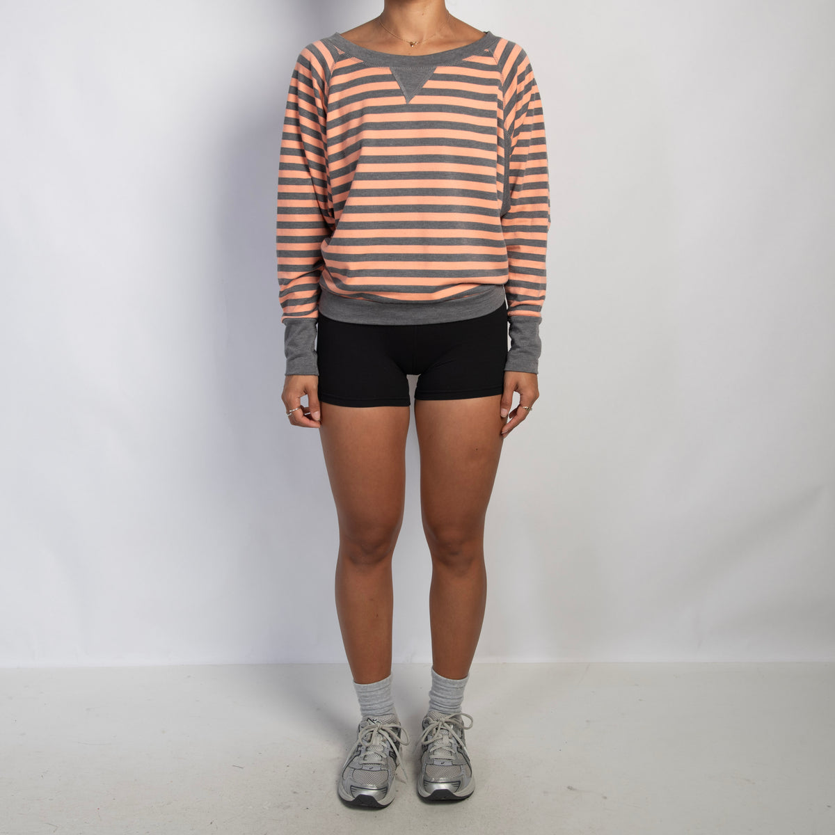PEACH STRIPE TOP
