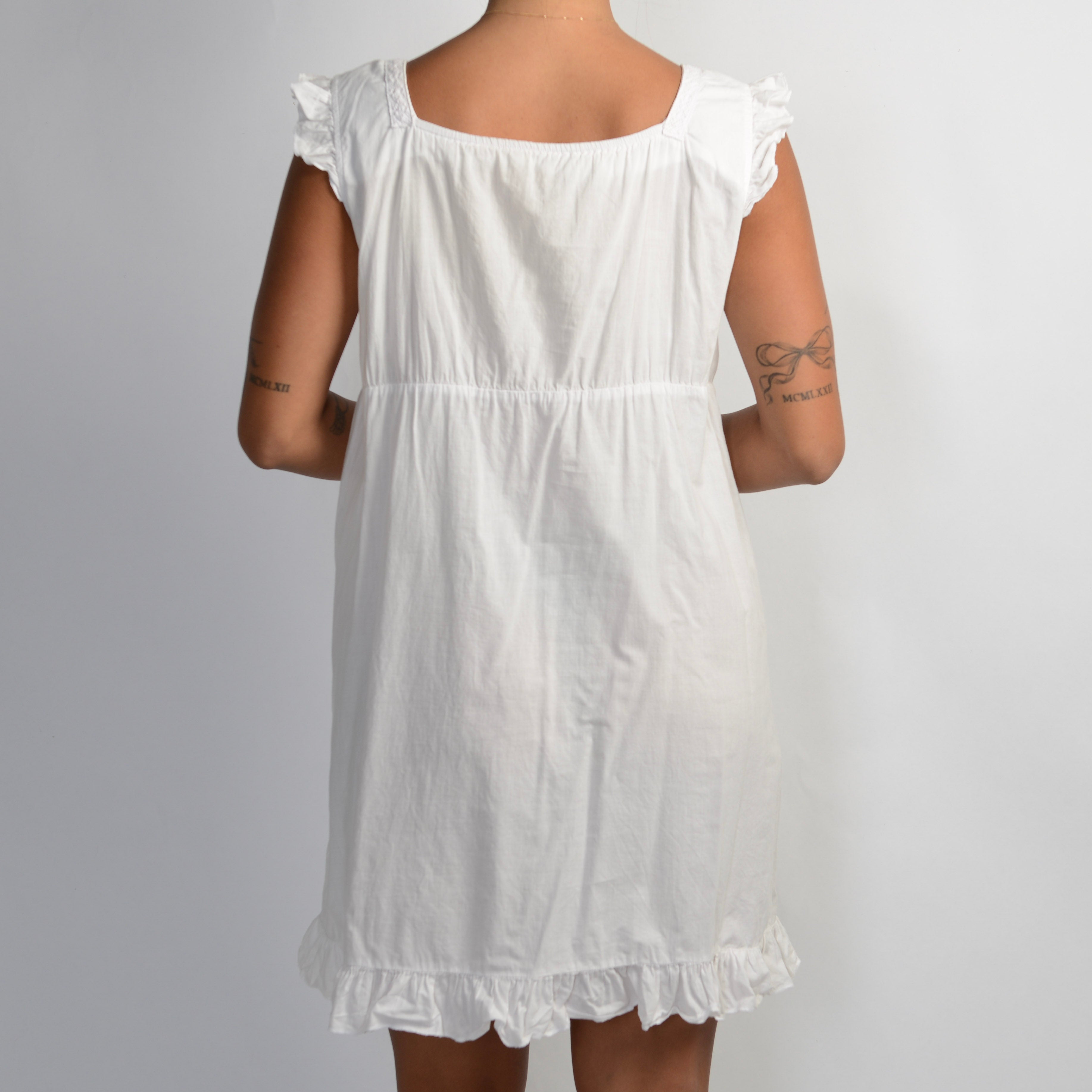 WHITE PRARIE MINI DRESS