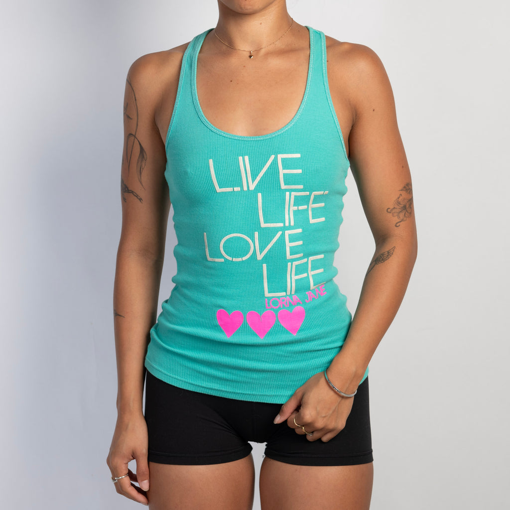 GREEN COTTON TANK TOP