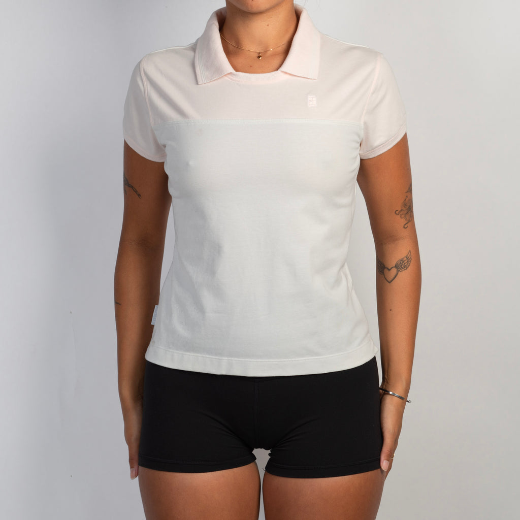 PALE PINK POLO TEE