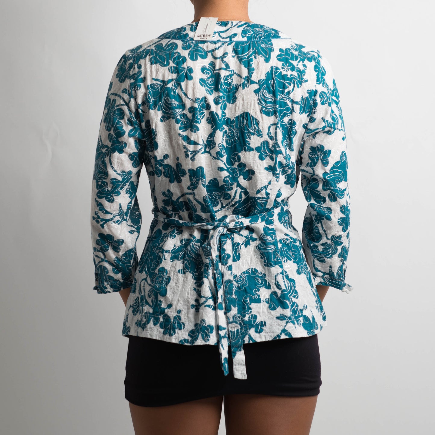 BLUE FLORAL BLOUSE