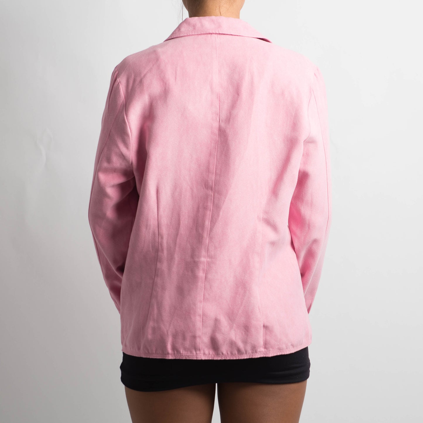 PINK SUEDETTE BLOUSE