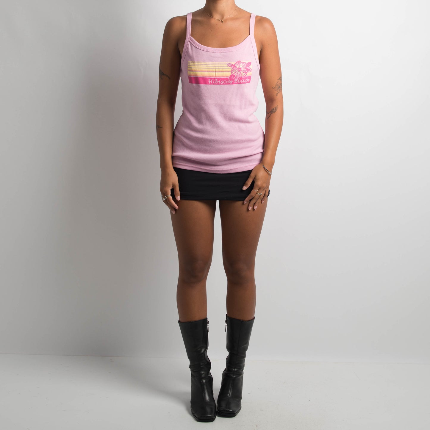 PINK GRAPHIC CAMISOLE