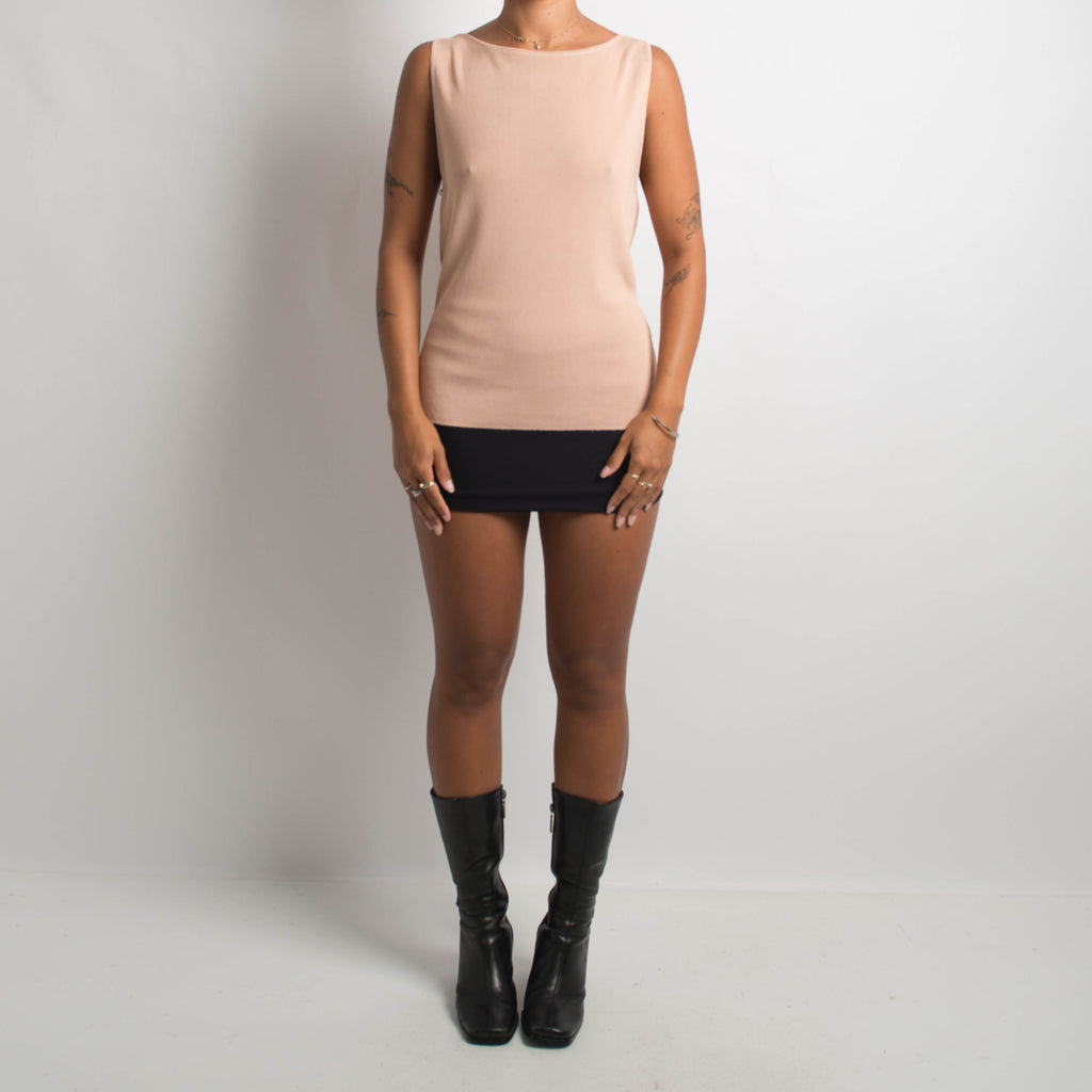 TAN KNIT TANK TOP