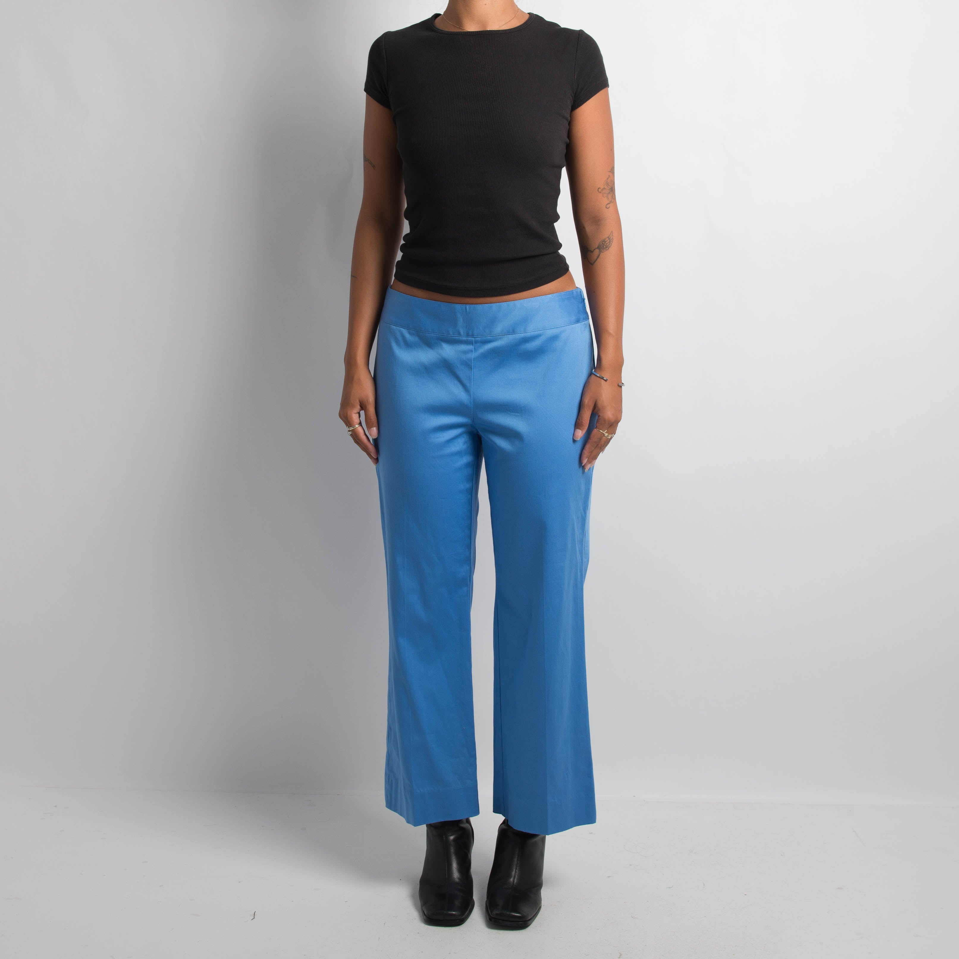 BLUE BOOTCUT PANTS