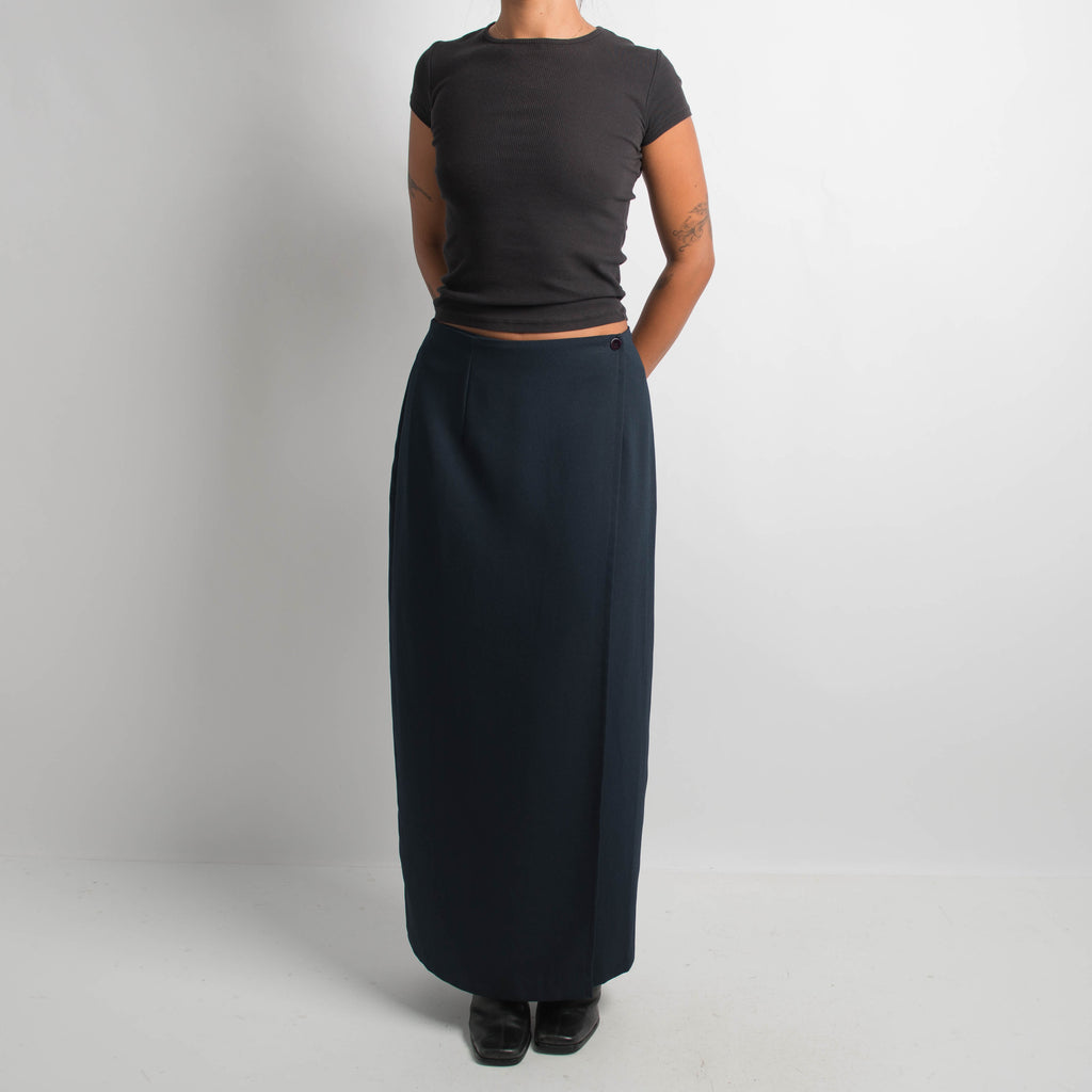 NAVY MAXI SKIRT
