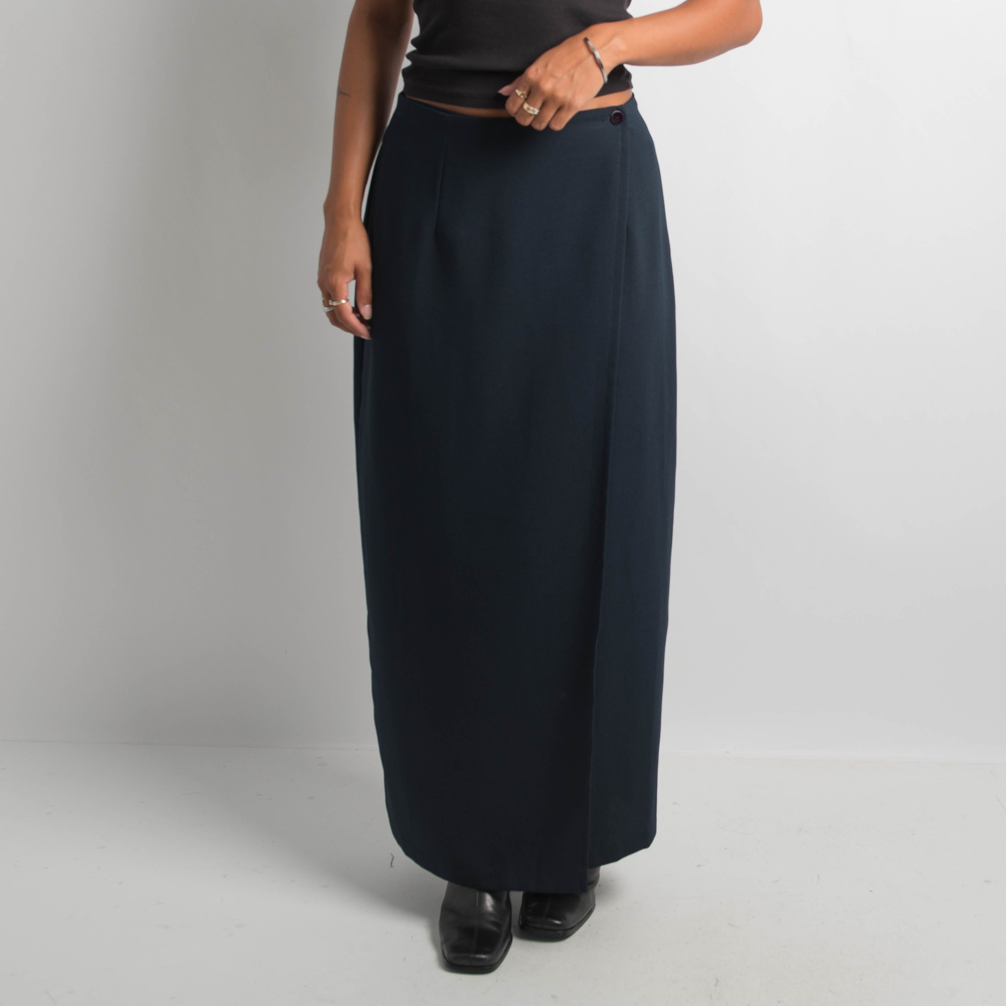 NAVY MAXI SKIRT