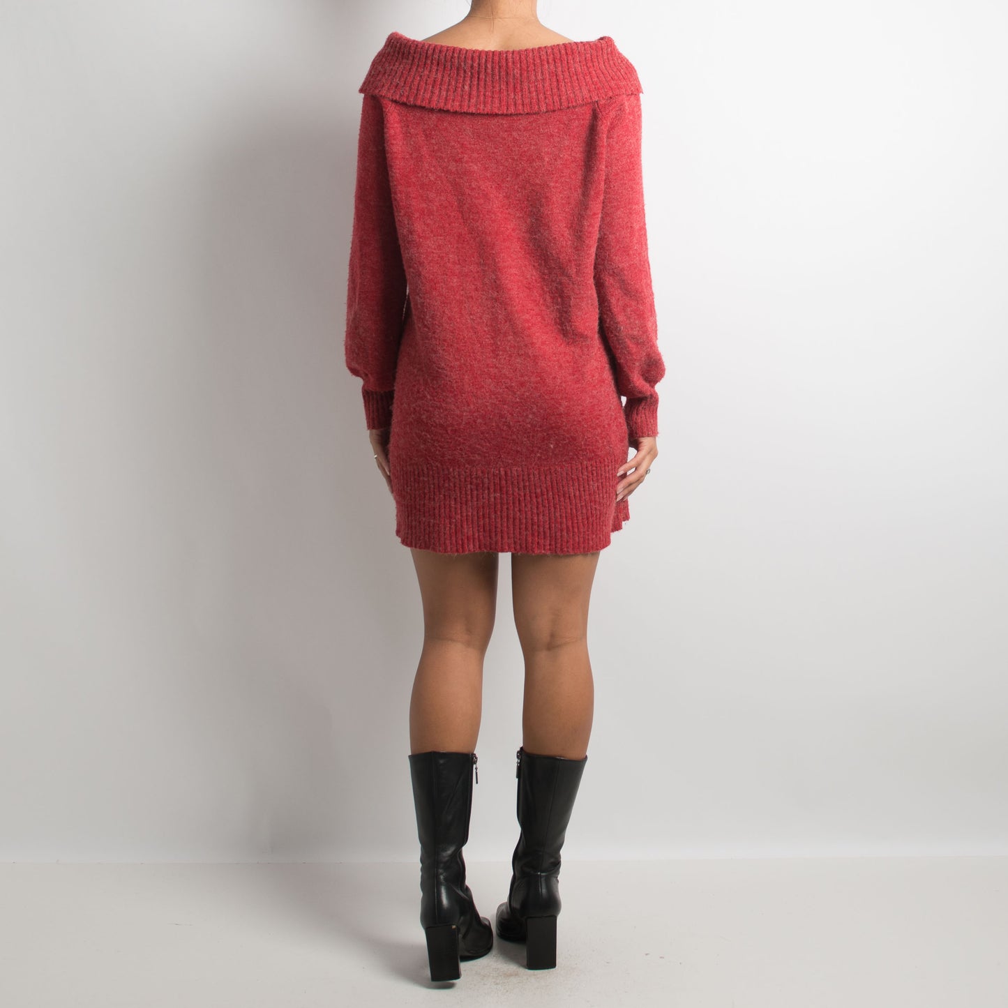 ROBE EN TRICOT FRAMBOISE