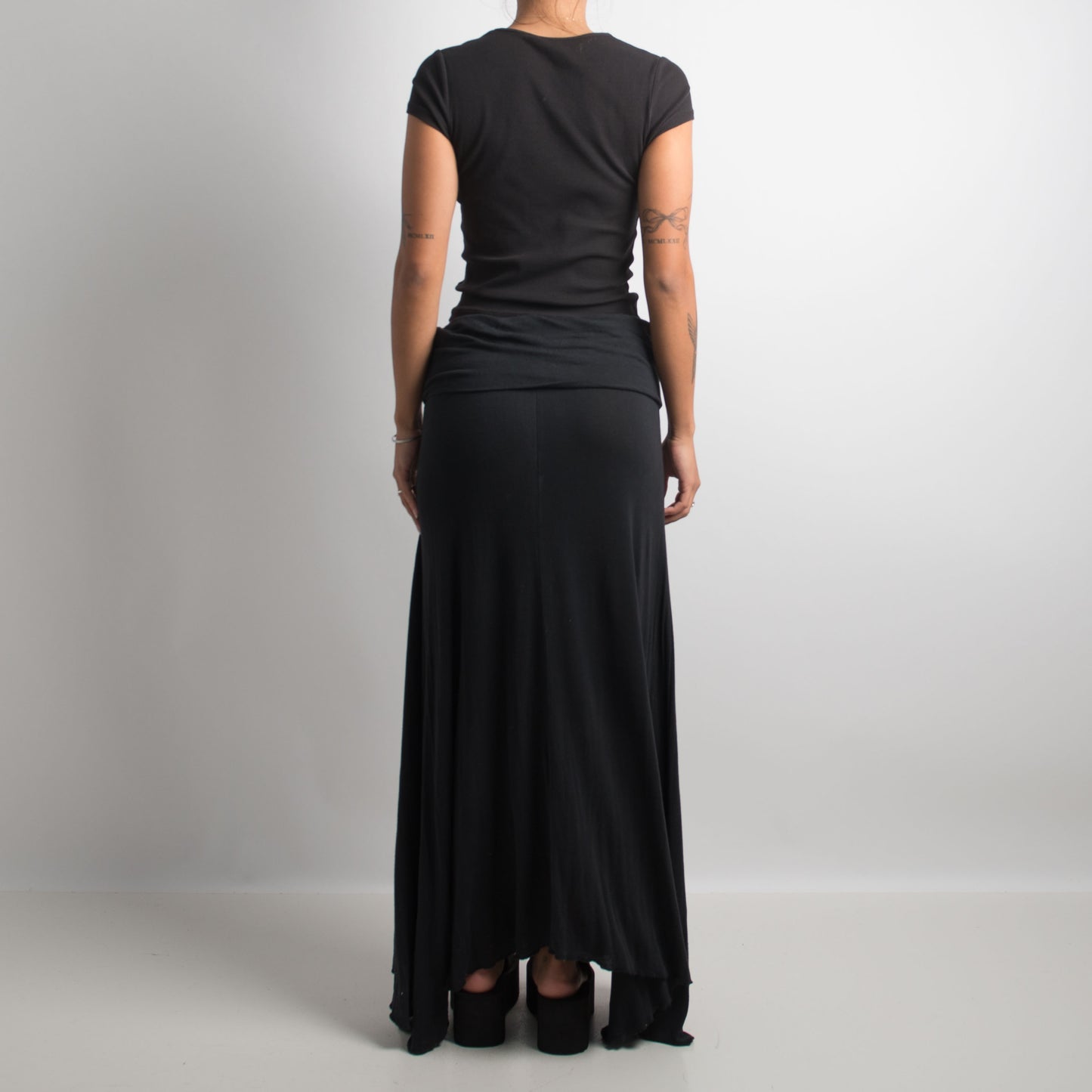 JUPE MAXI NOIRE SOUPLE