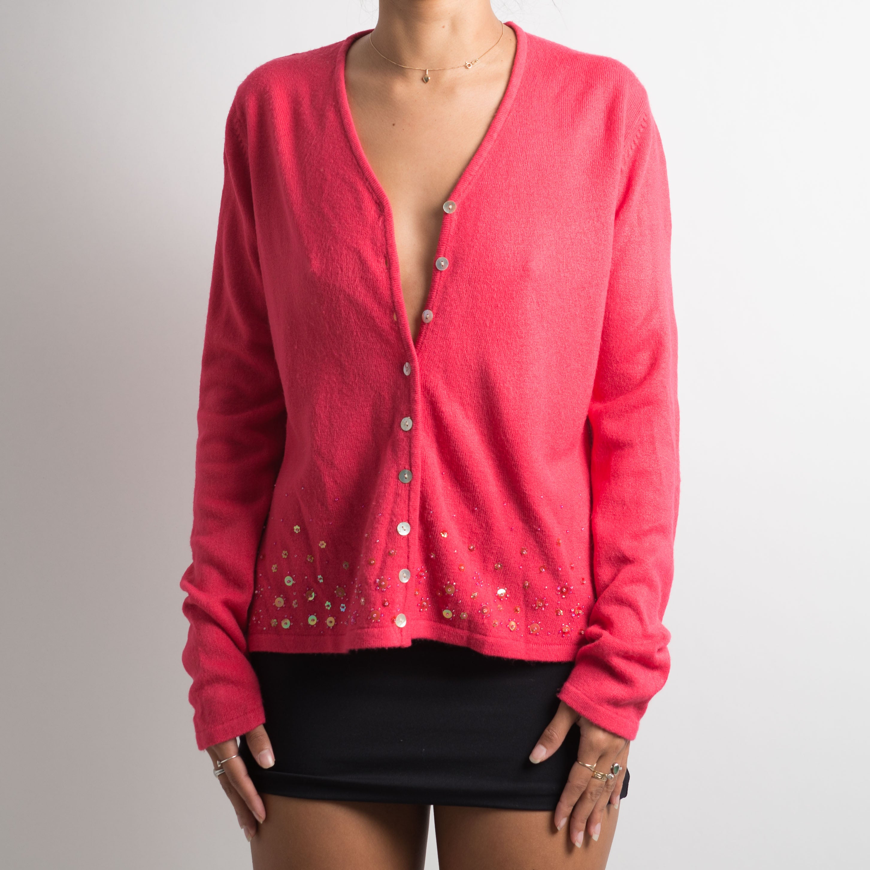 HOT PINK CARDIGAN