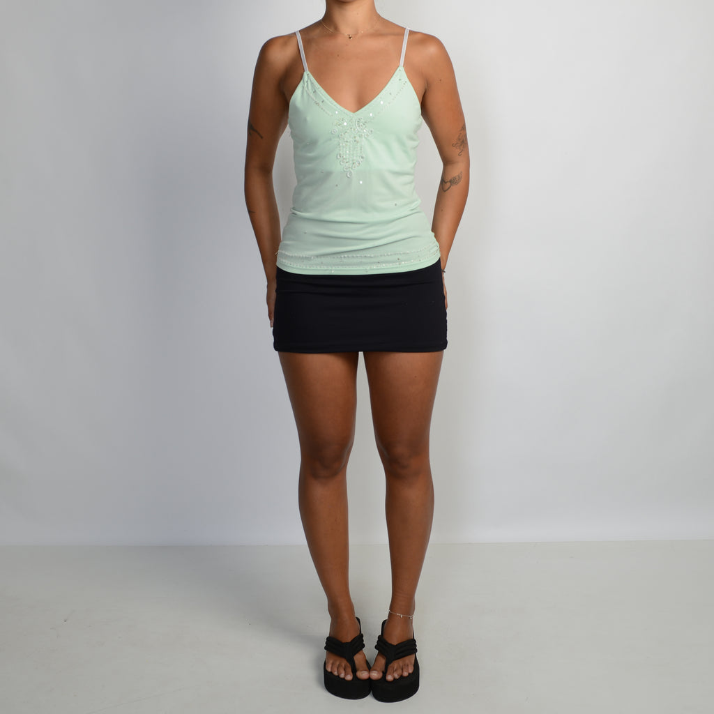 MINT BEADED CAMISOLE