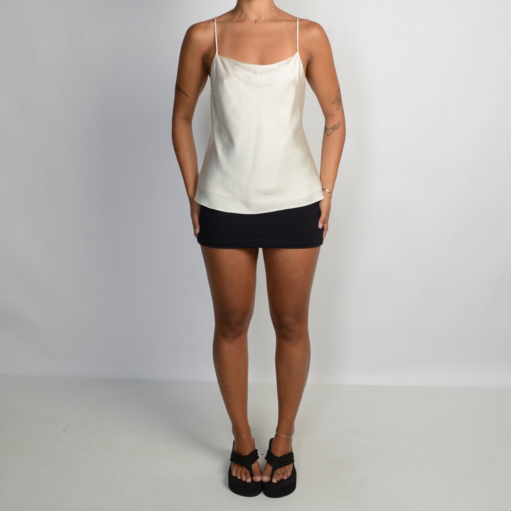 IVORY SATIN CAMISOLE