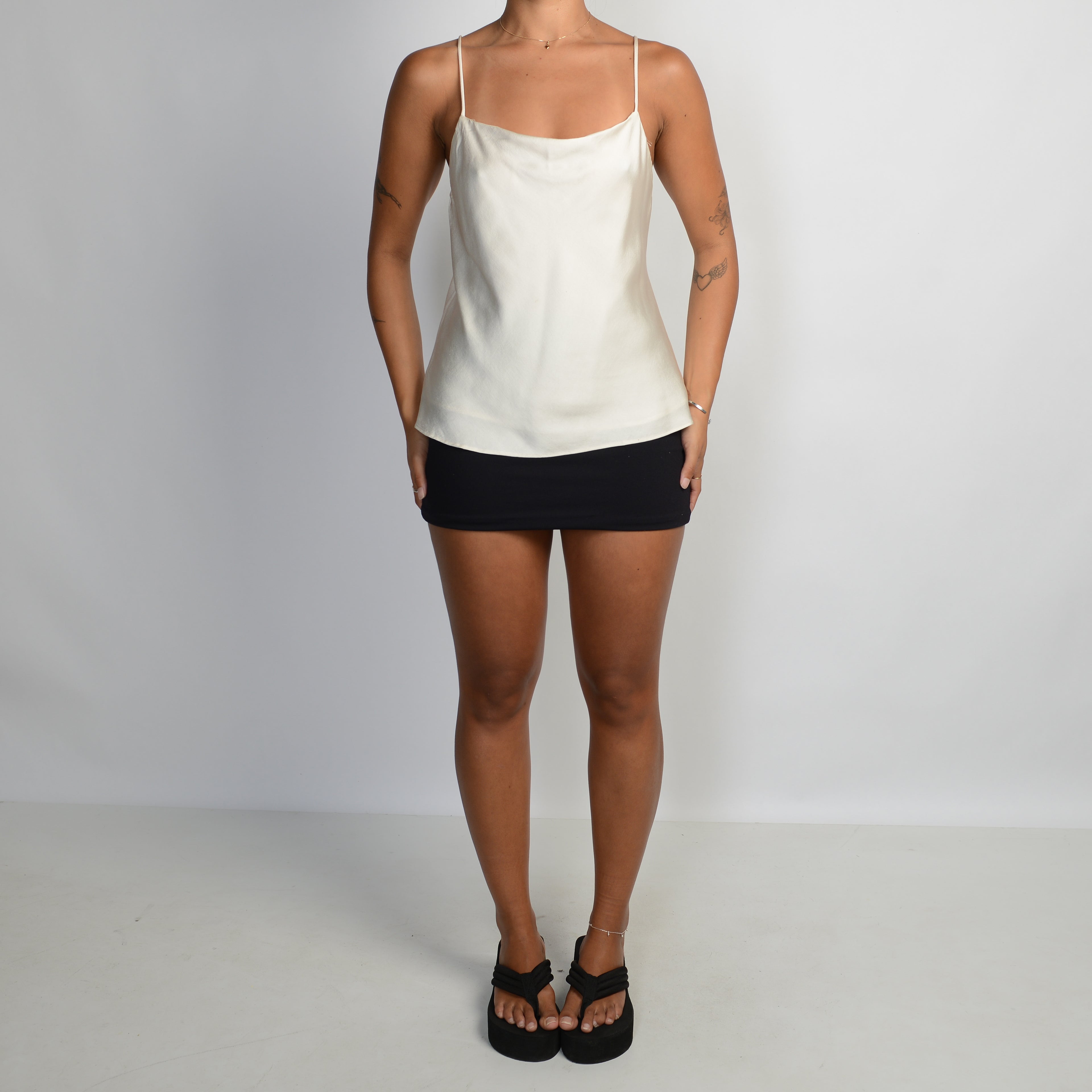 IVORY SATIN CAMISOLE