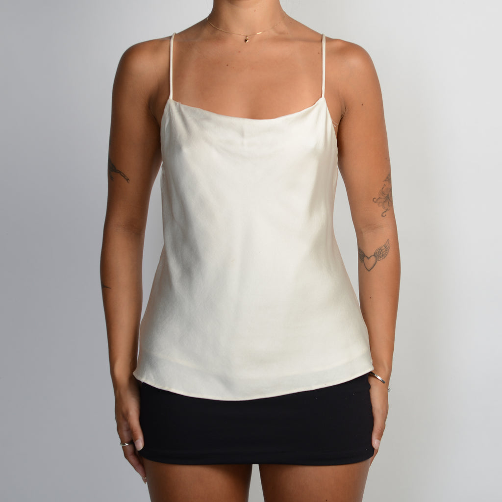 IVORY SATIN CAMISOLE