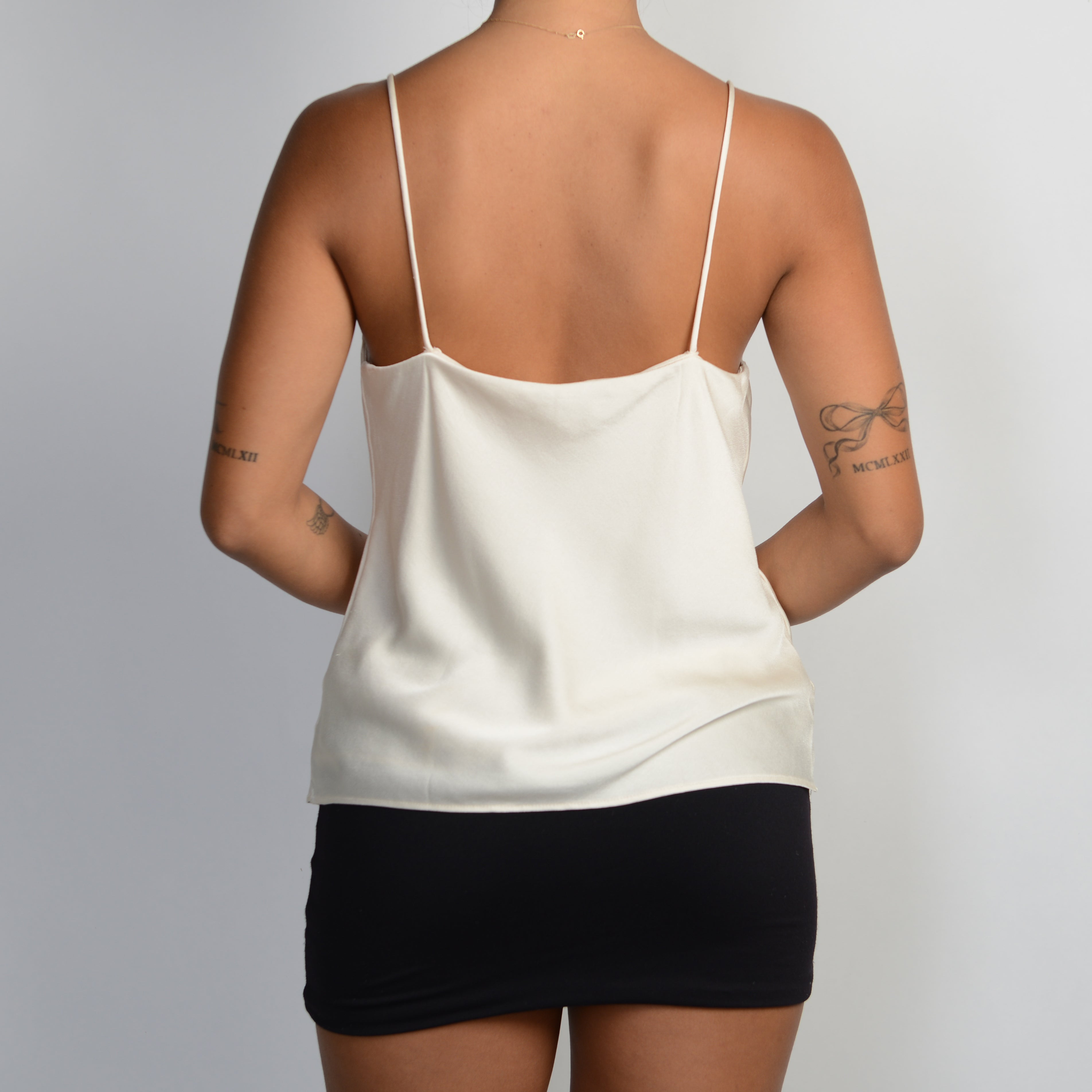 IVORY SATIN CAMISOLE